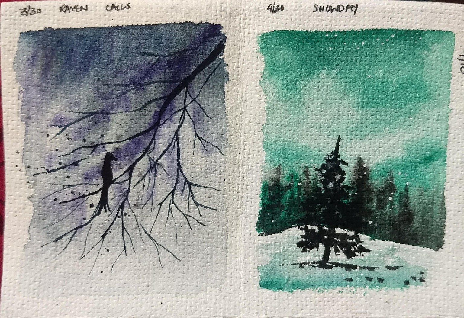 30 moody landscape in watercolor - image 24 - student project