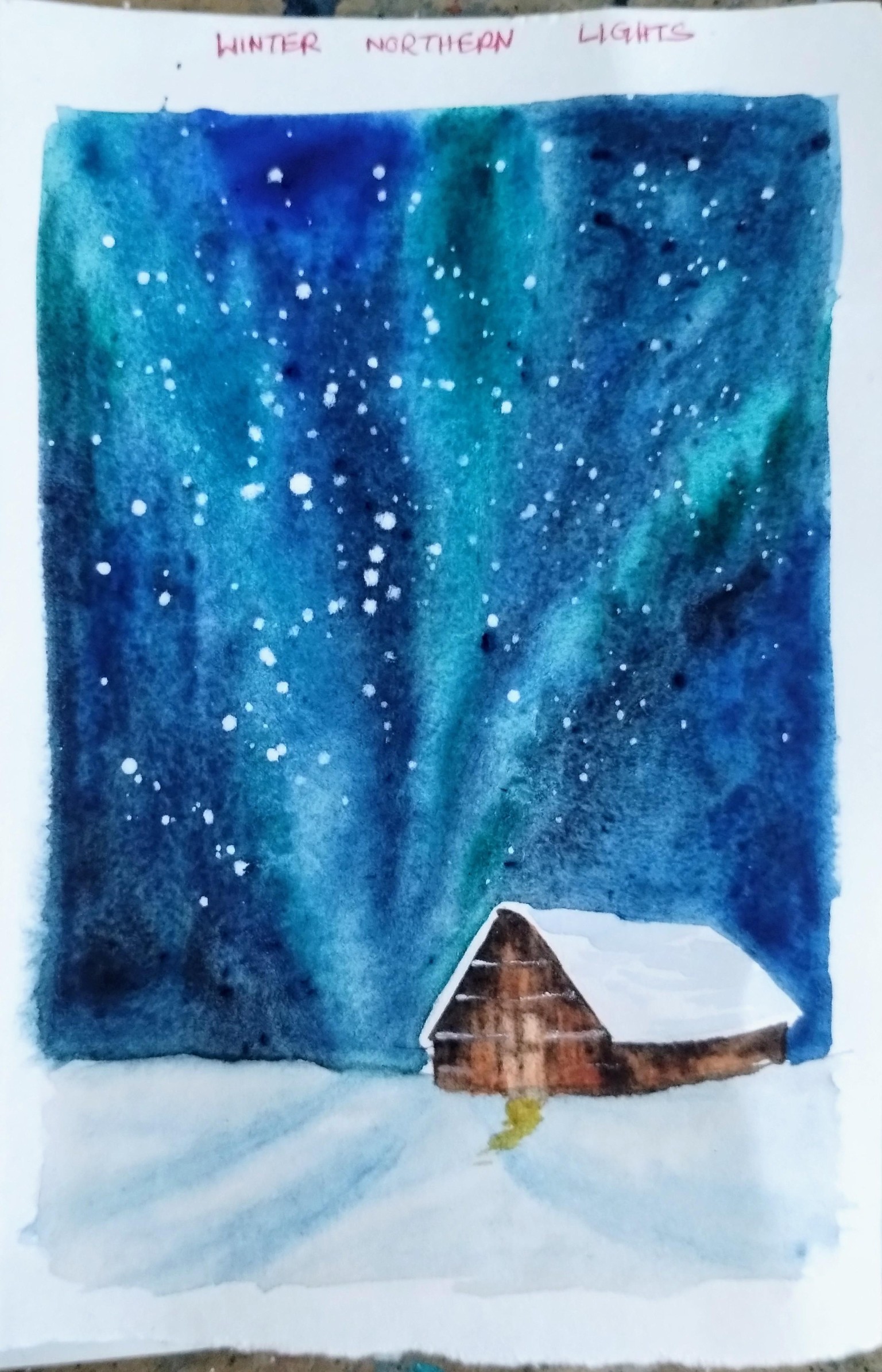 Winter Northern lights with Aishwarya - image 1 - student project