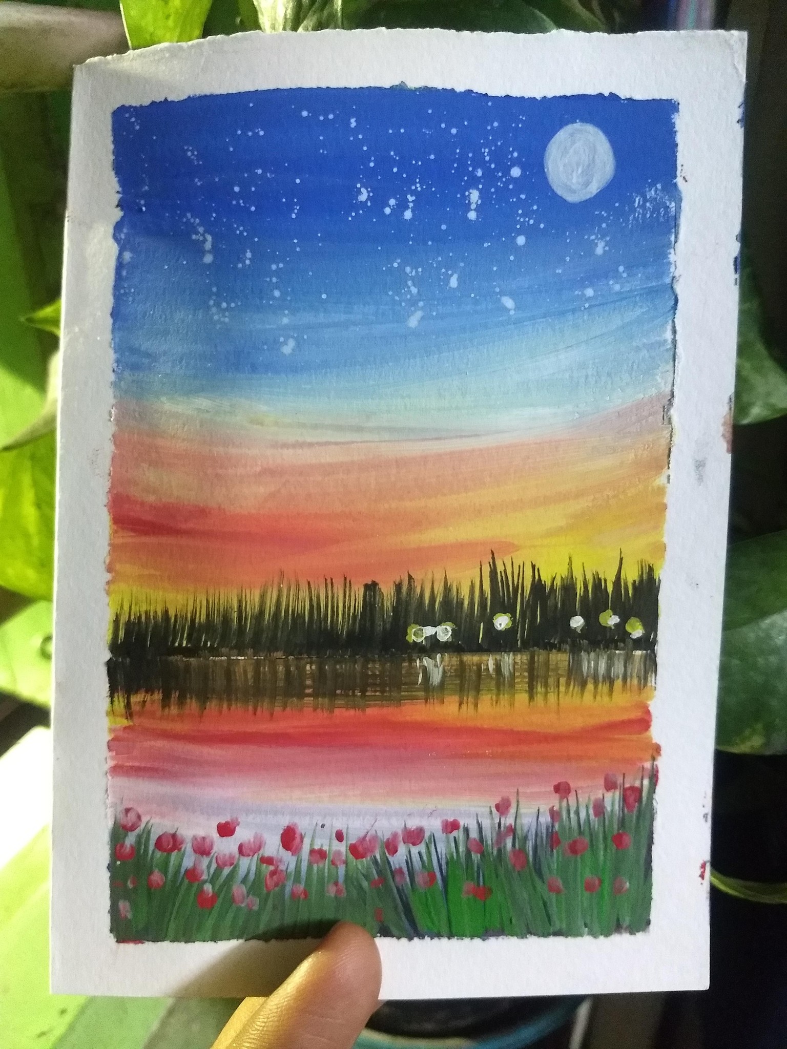 Gouache mini landscape - image 6 - student project