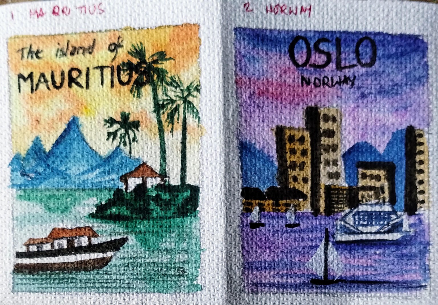 7 day landscape around the world with khadija - image 3 - student project