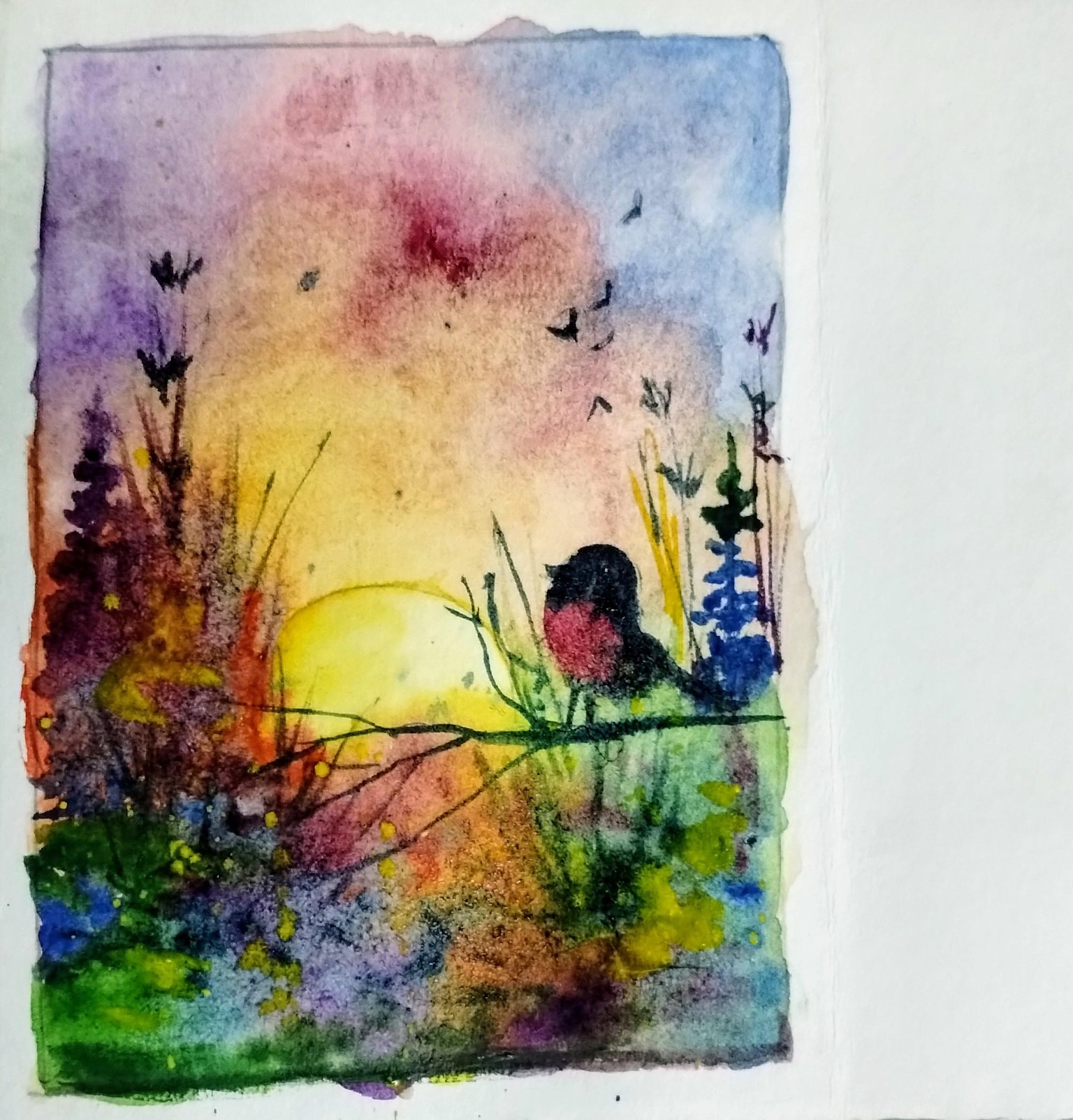 Simple watercolor painting with Swathi - image 1 - student project