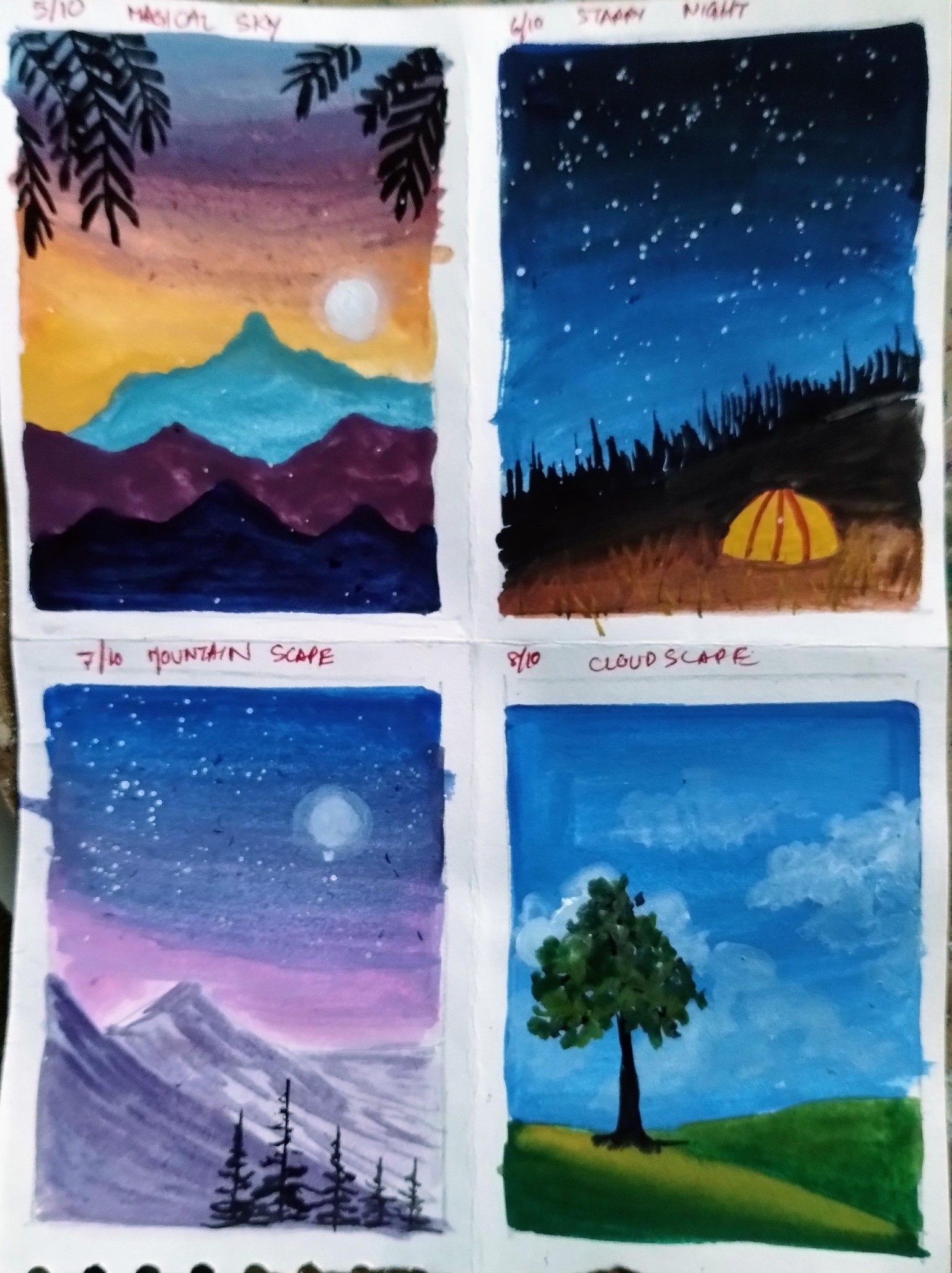 10 days poster color painting with Mohini - image 3 - student project