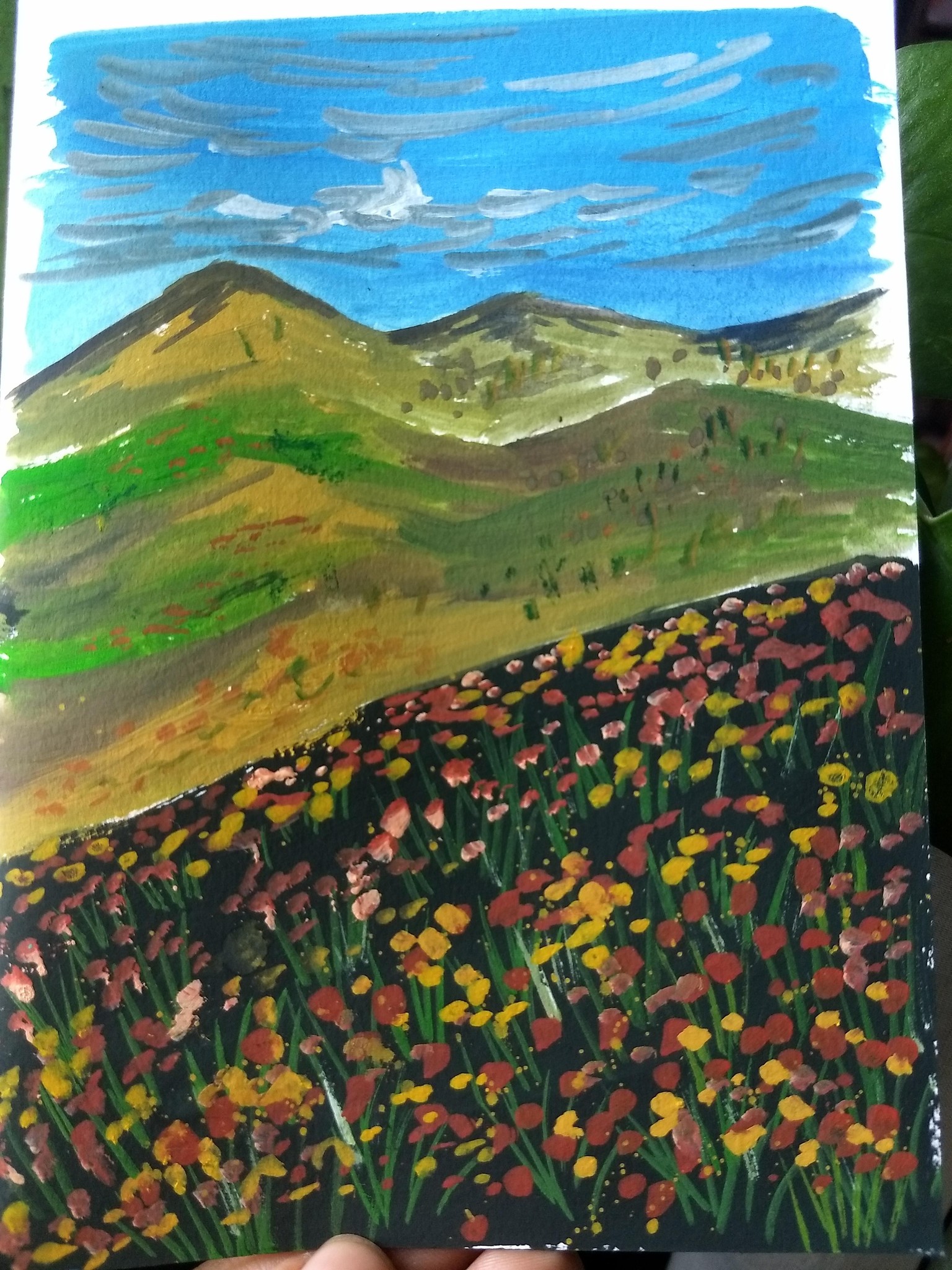 10 days of gouache autumn landscape with Nilam Roy - image 8 - student project
