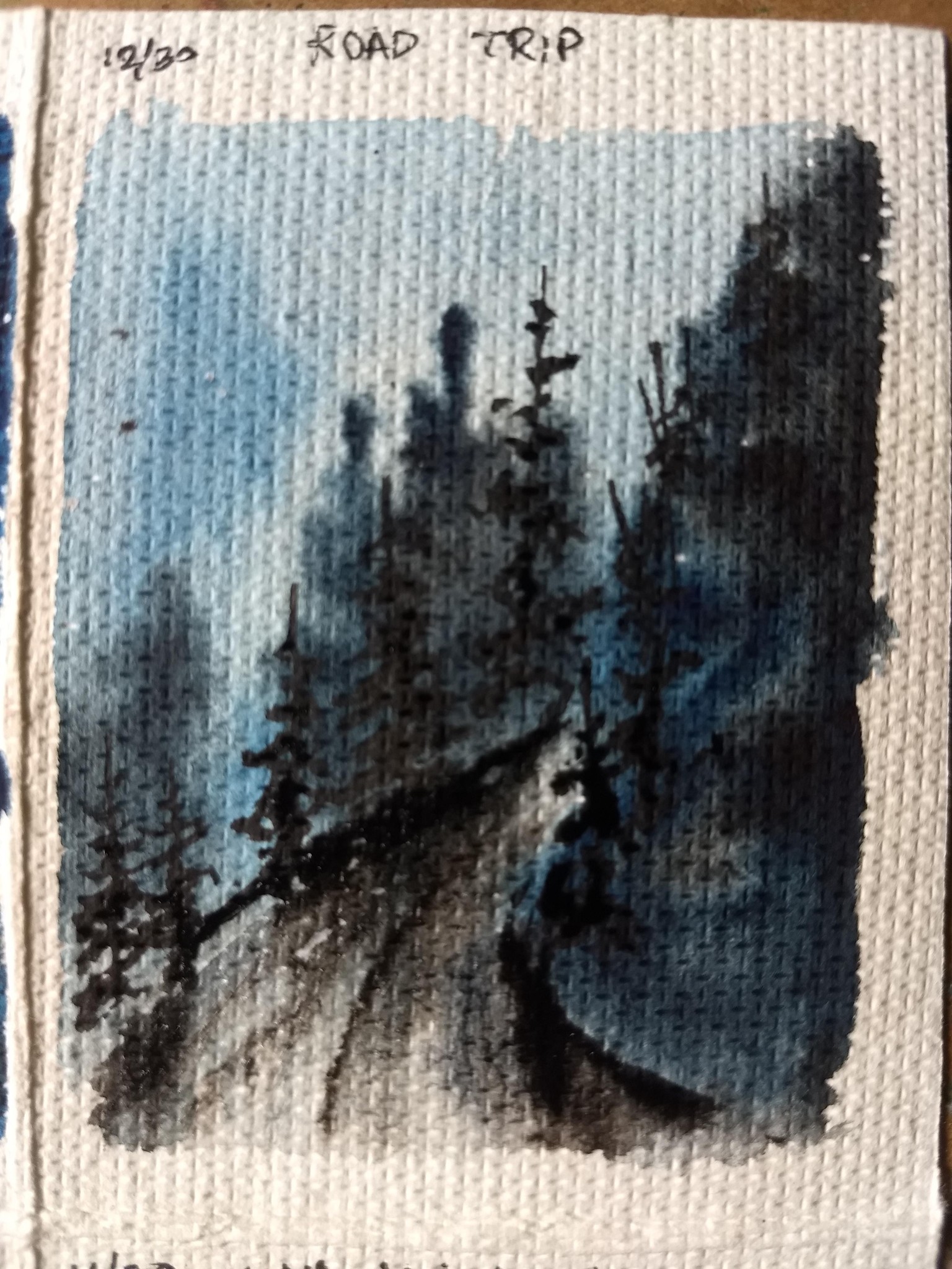 30 moody landscape in watercolor - image 14 - student project