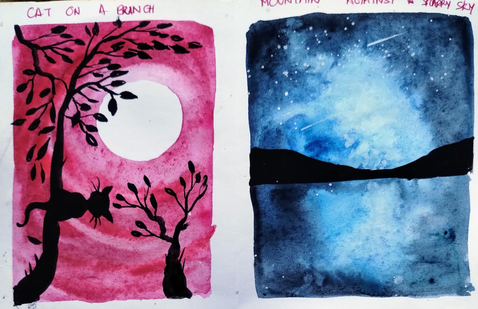 Aesthetic Silhouette painting with Trisha - image 4 - student project