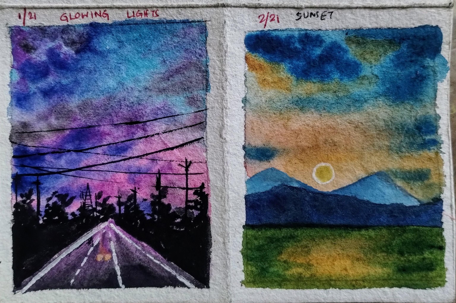 21 days Watercolor challenge with umashree - image 12 - student project