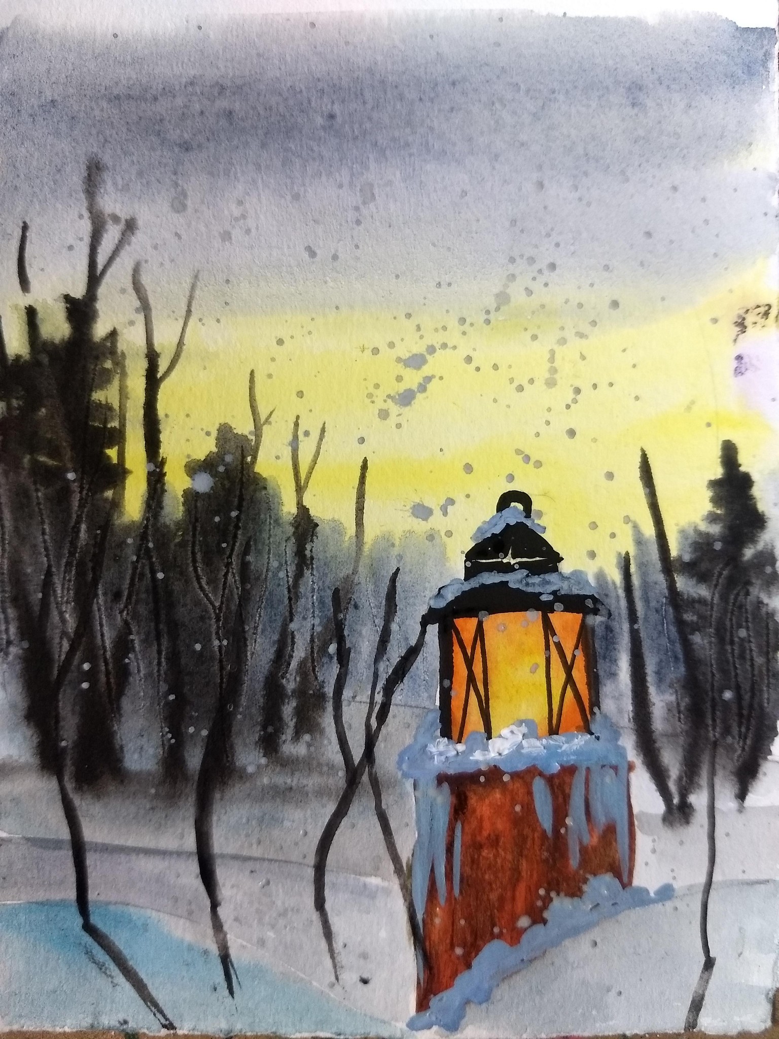 Winter landscape with Umashree - image 25 - student project