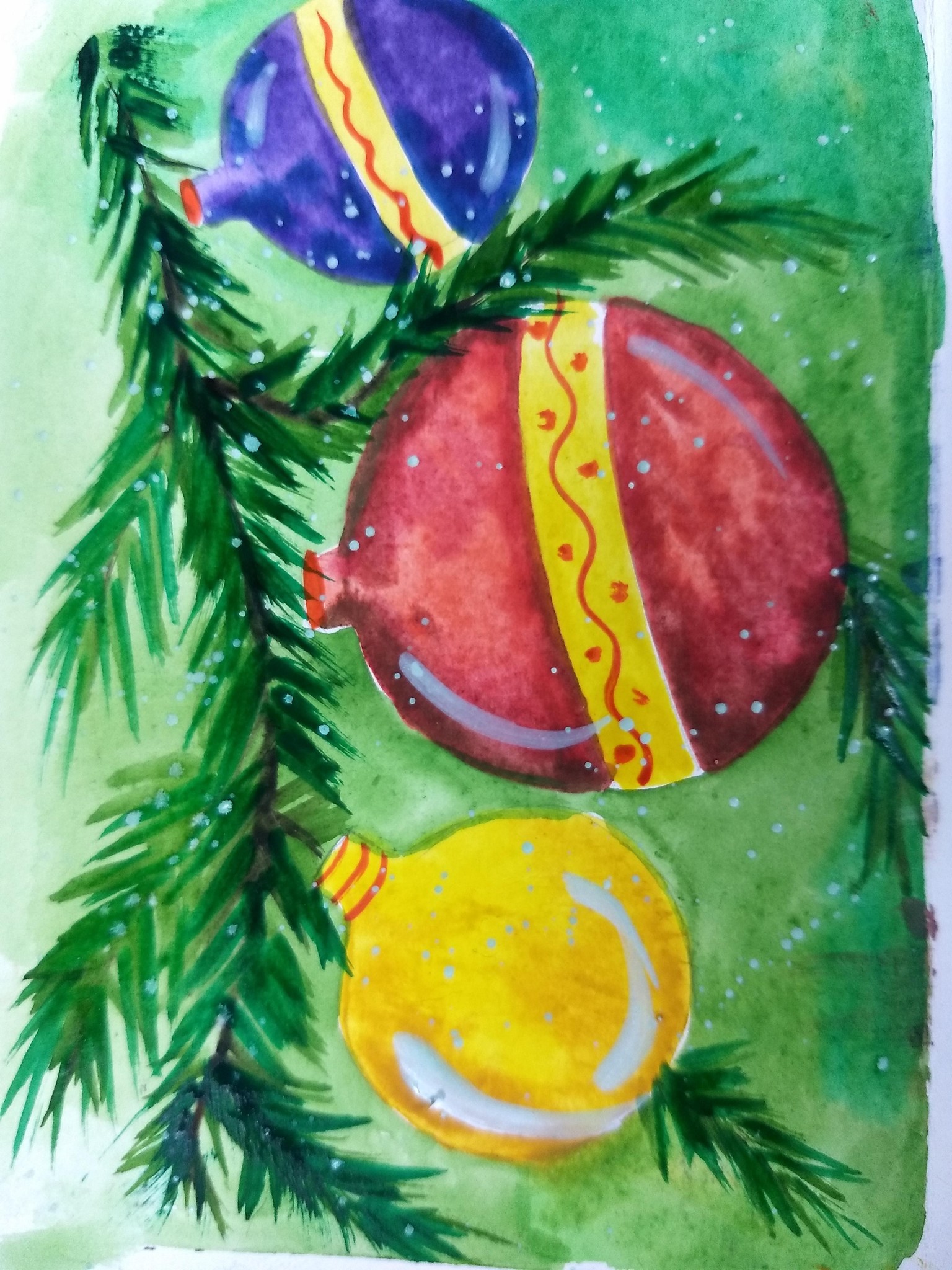 Winter landscape with Umashree - image 10 - student project
