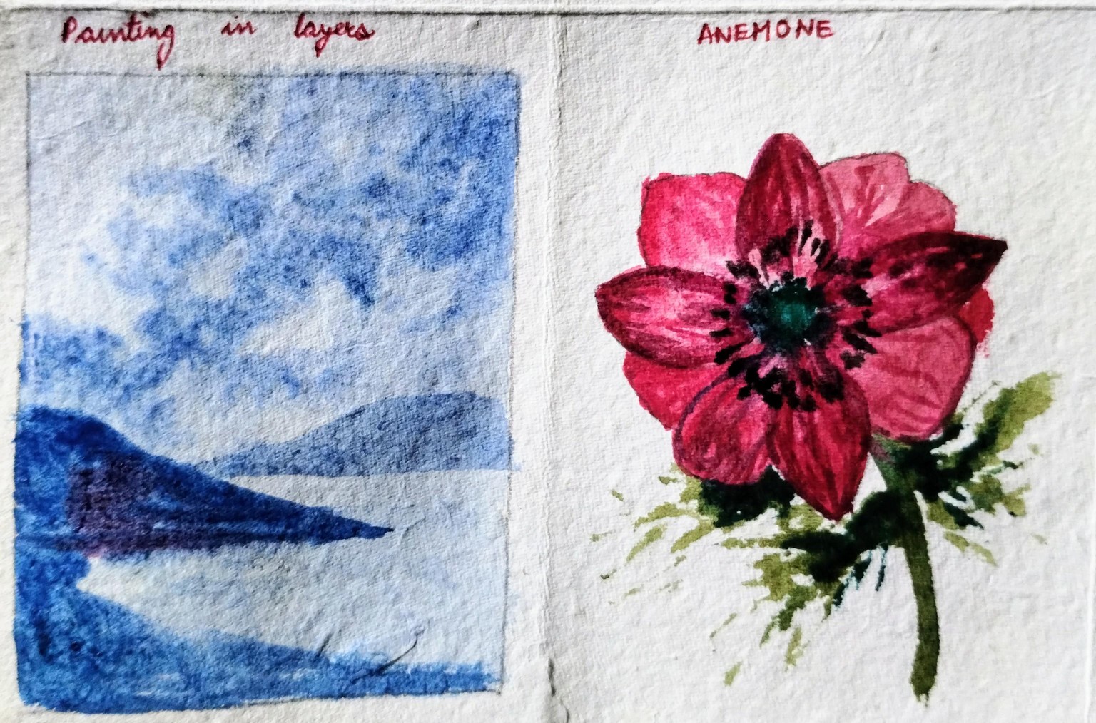 A to z watercolor flowers with Dhritikana - image 11 - student project