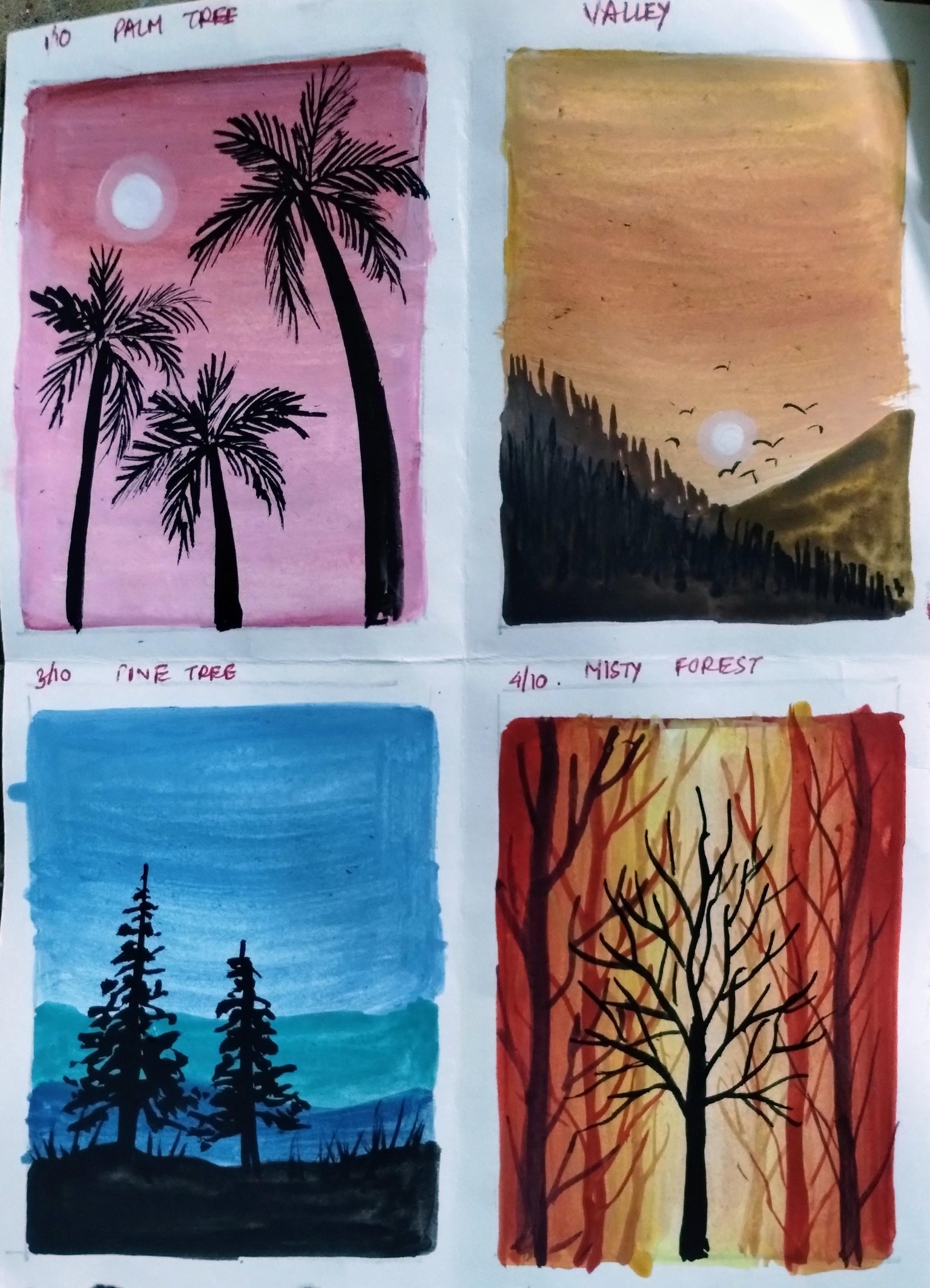 10 days poster color painting with Mohini - image 2 - student project