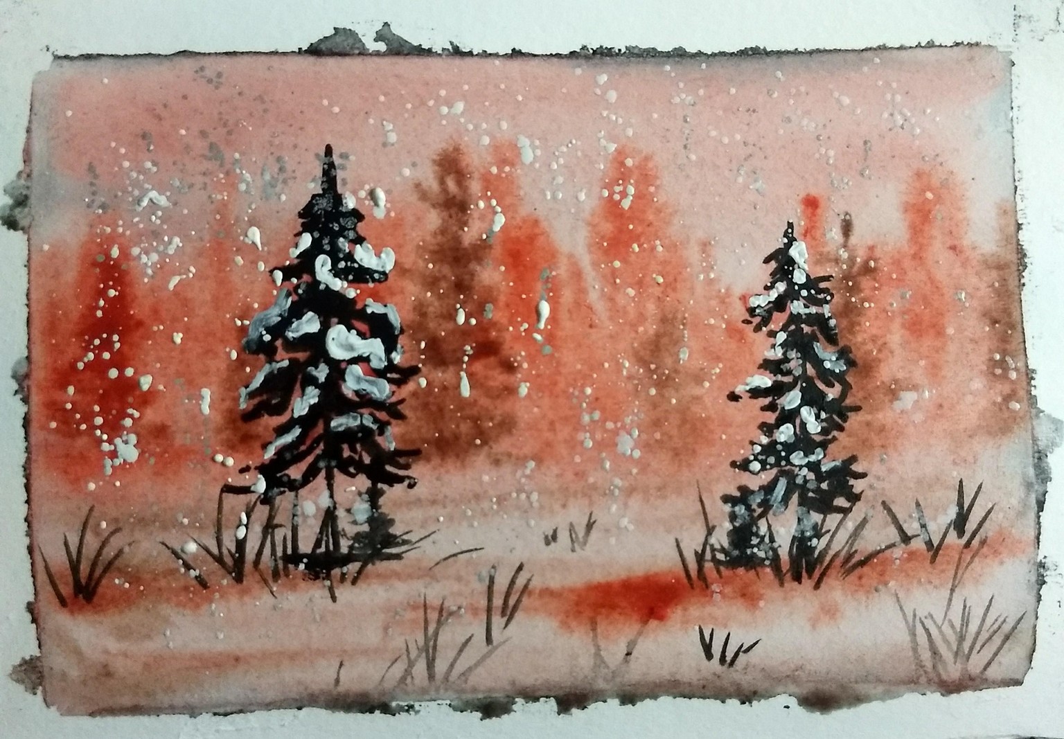 Watercolor landscape by sukrutha - image 6 - student project