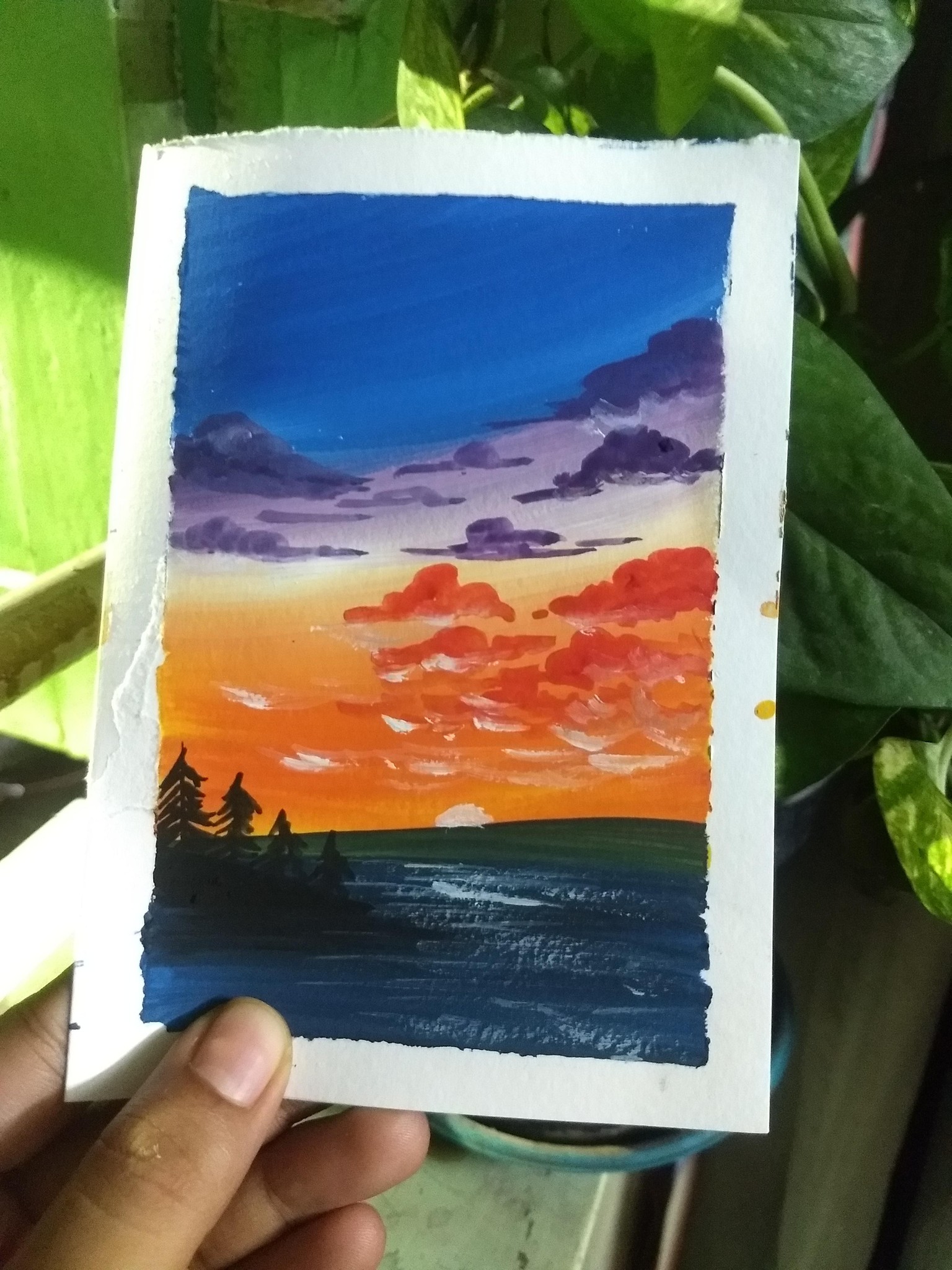 Gouache mini landscape - image 4 - student project