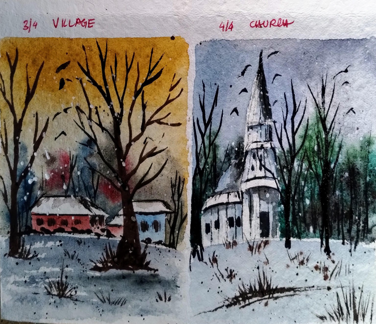 Expressive winter landscape with Shanan - image 1 - student project