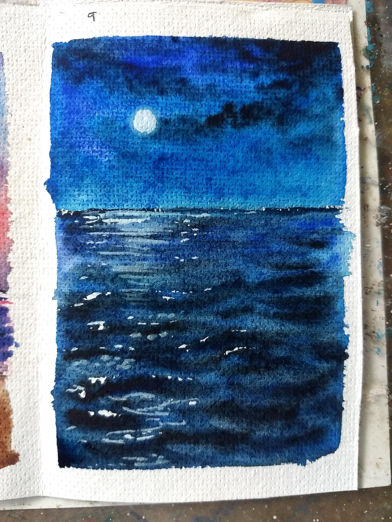 21 days watercolor seascape with umashree - image 20 - student project