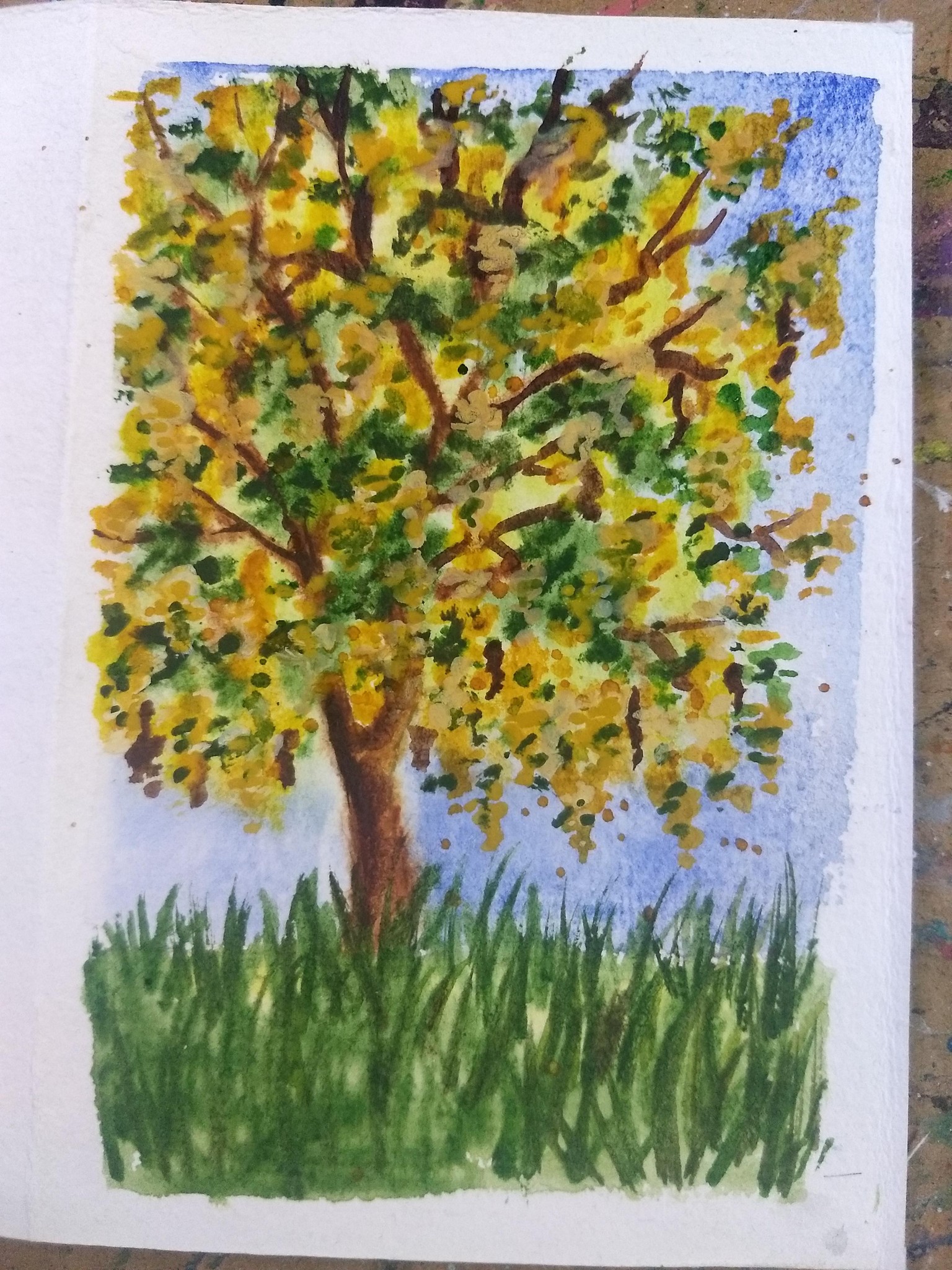 Laburnum tree with Lavina - image 1 - student project
