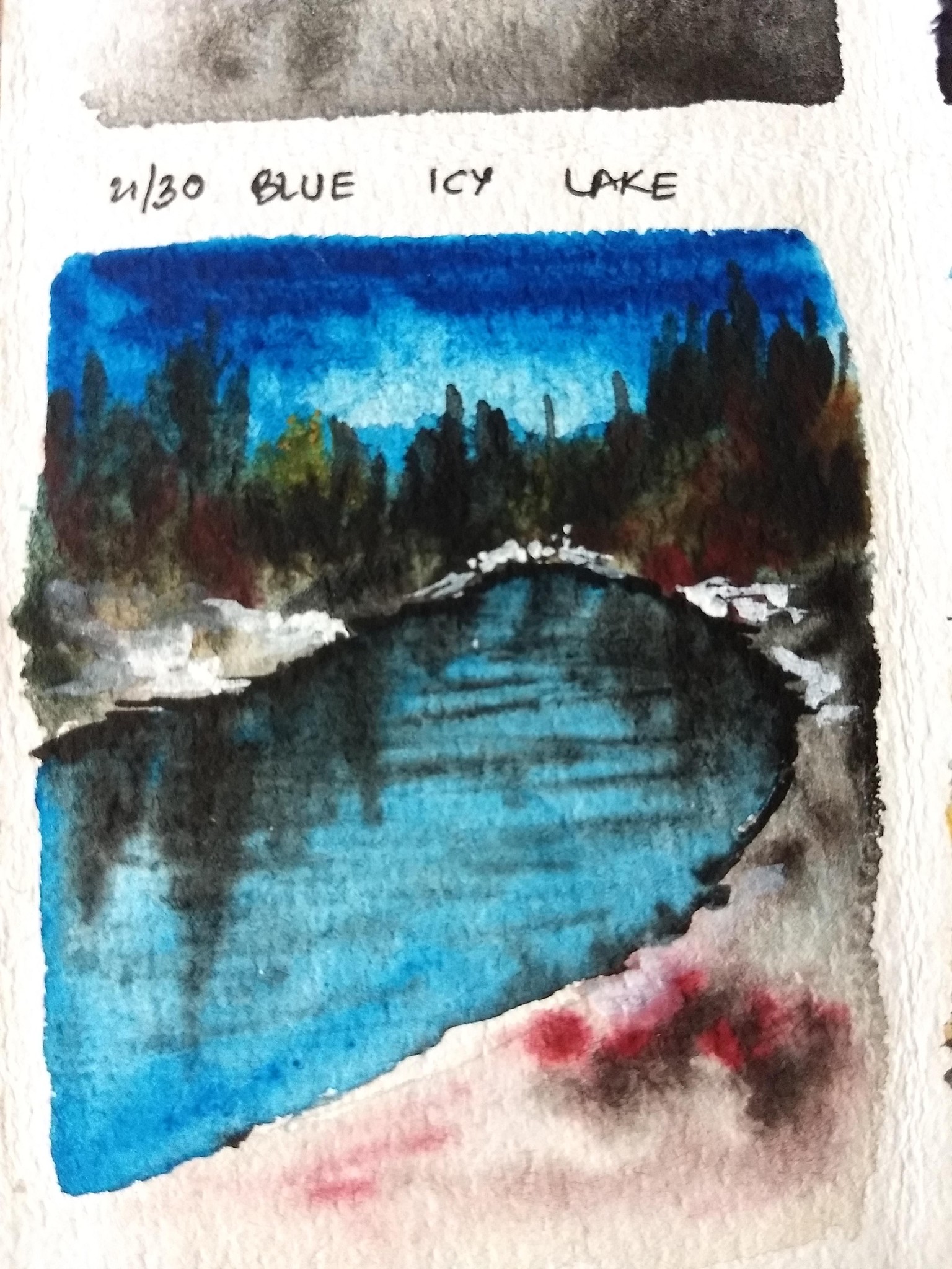 30 moody landscape in watercolor - image 9 - student project