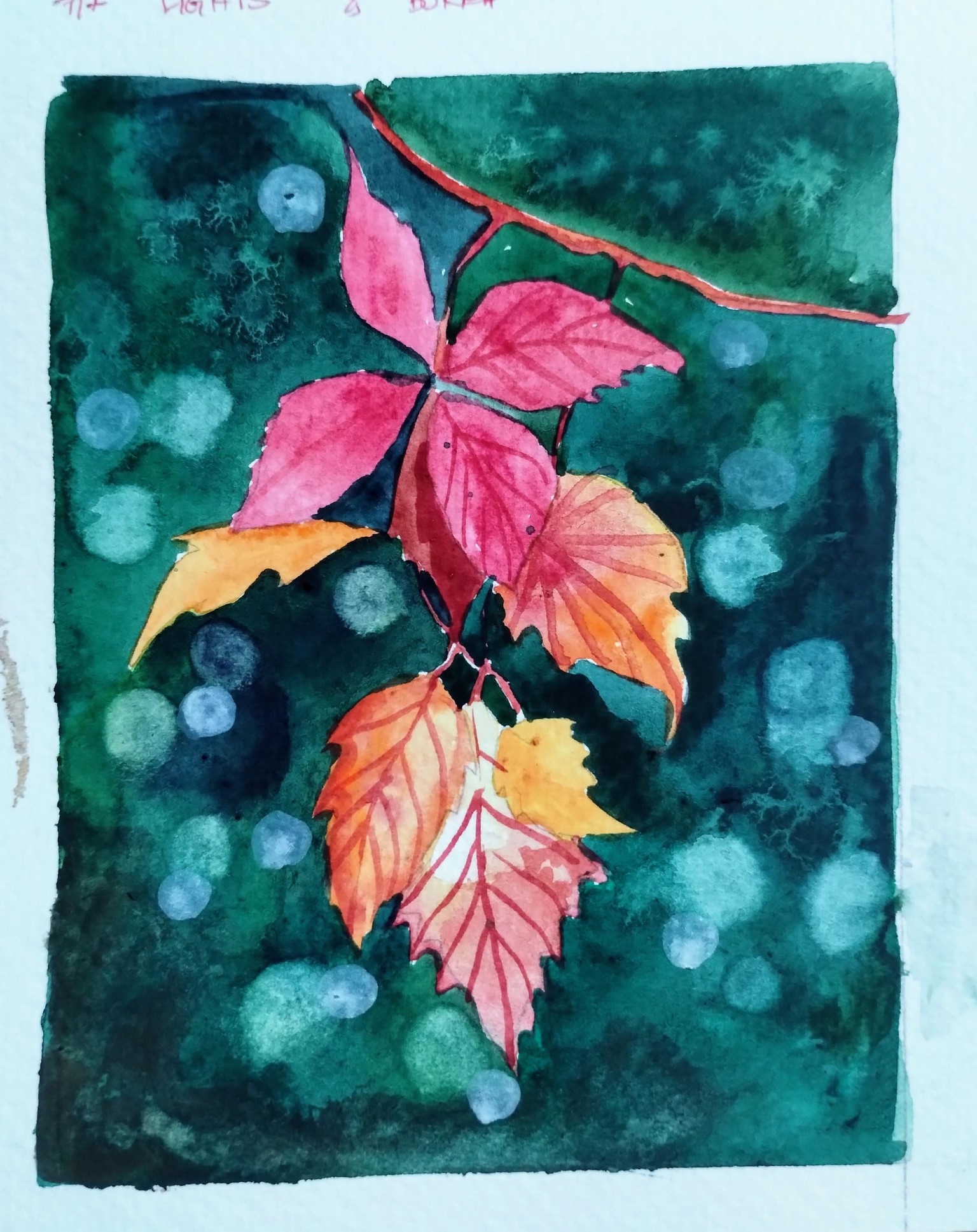 Autumn leaves painting with Vinita - image 4 - student project