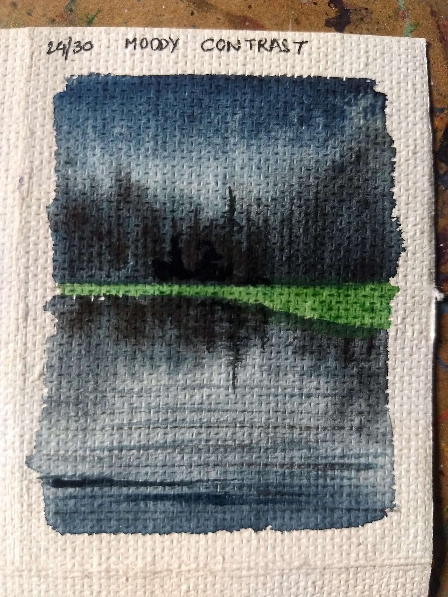 30 moody landscape in watercolor - image 1 - student project