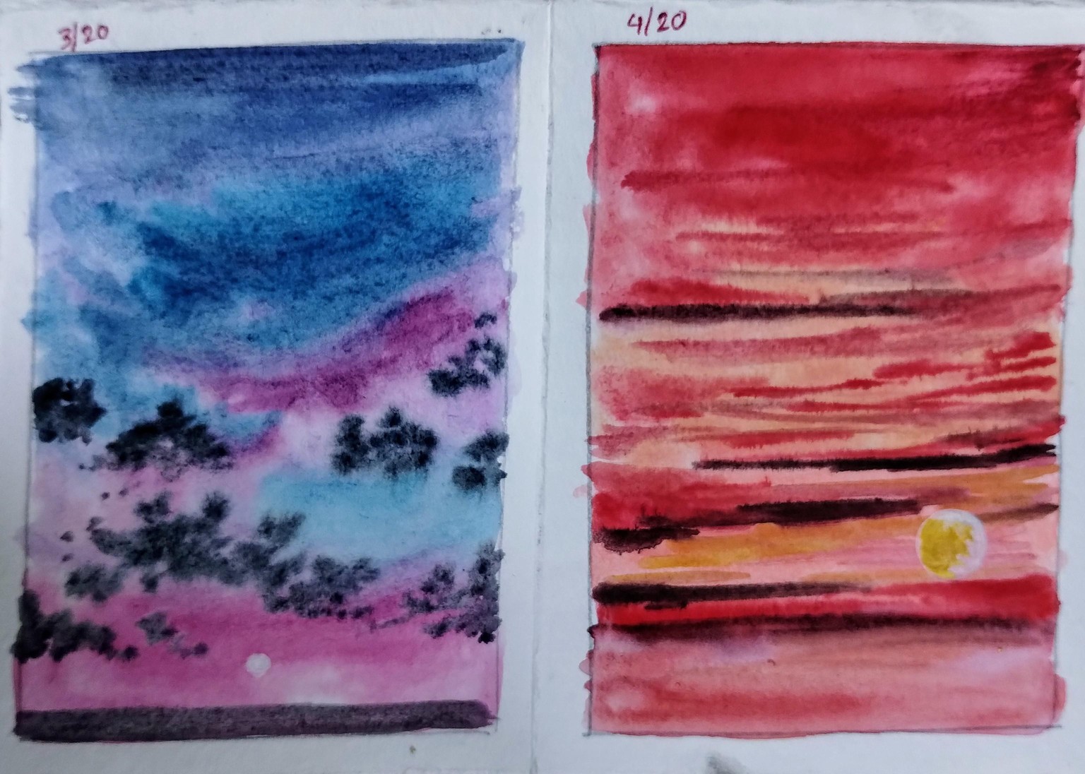 20 days Skyscape challenge with Dhritikana - image 7 - student project