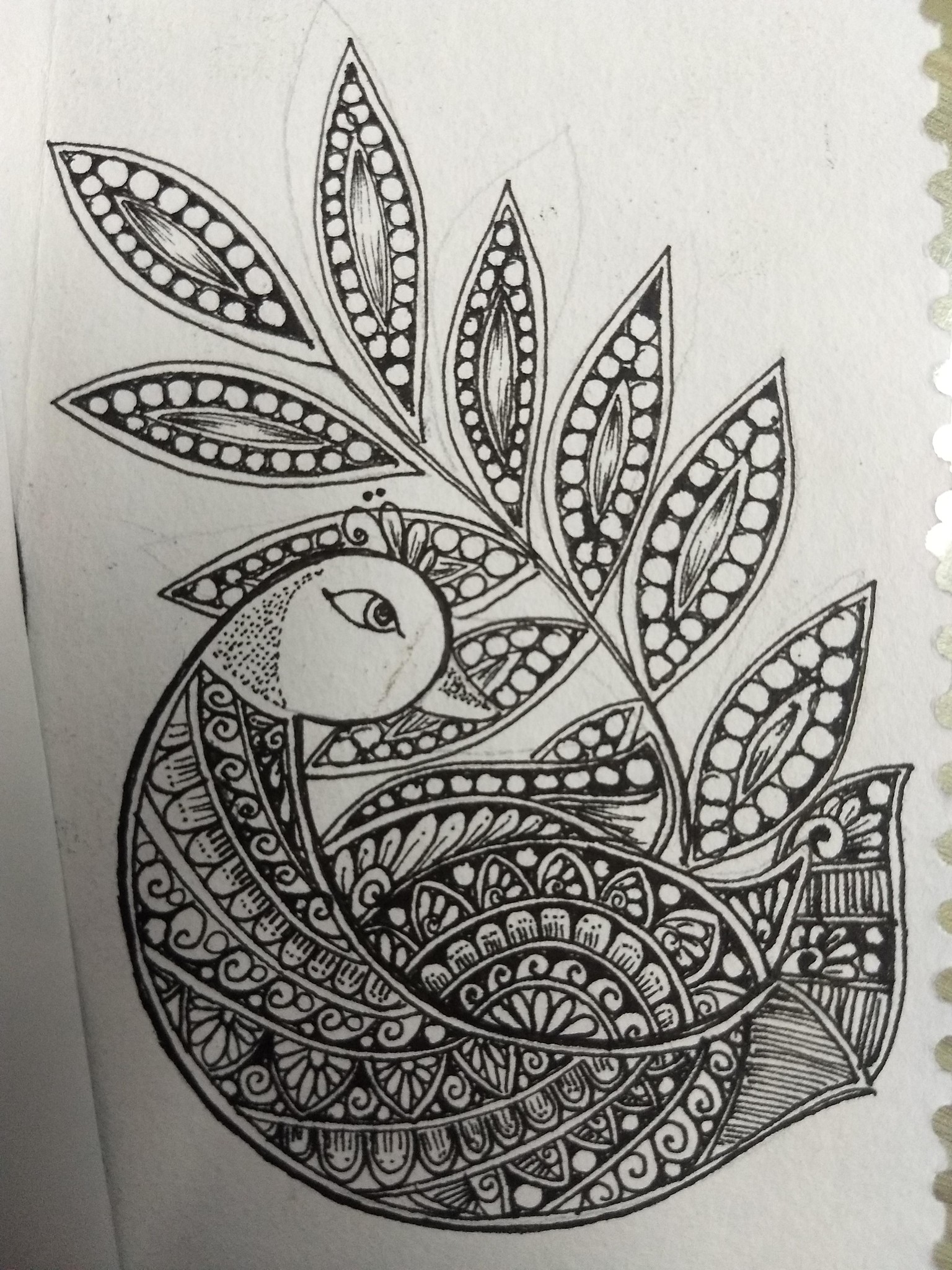 Peacock mandalas with Richa - image 2 - student project