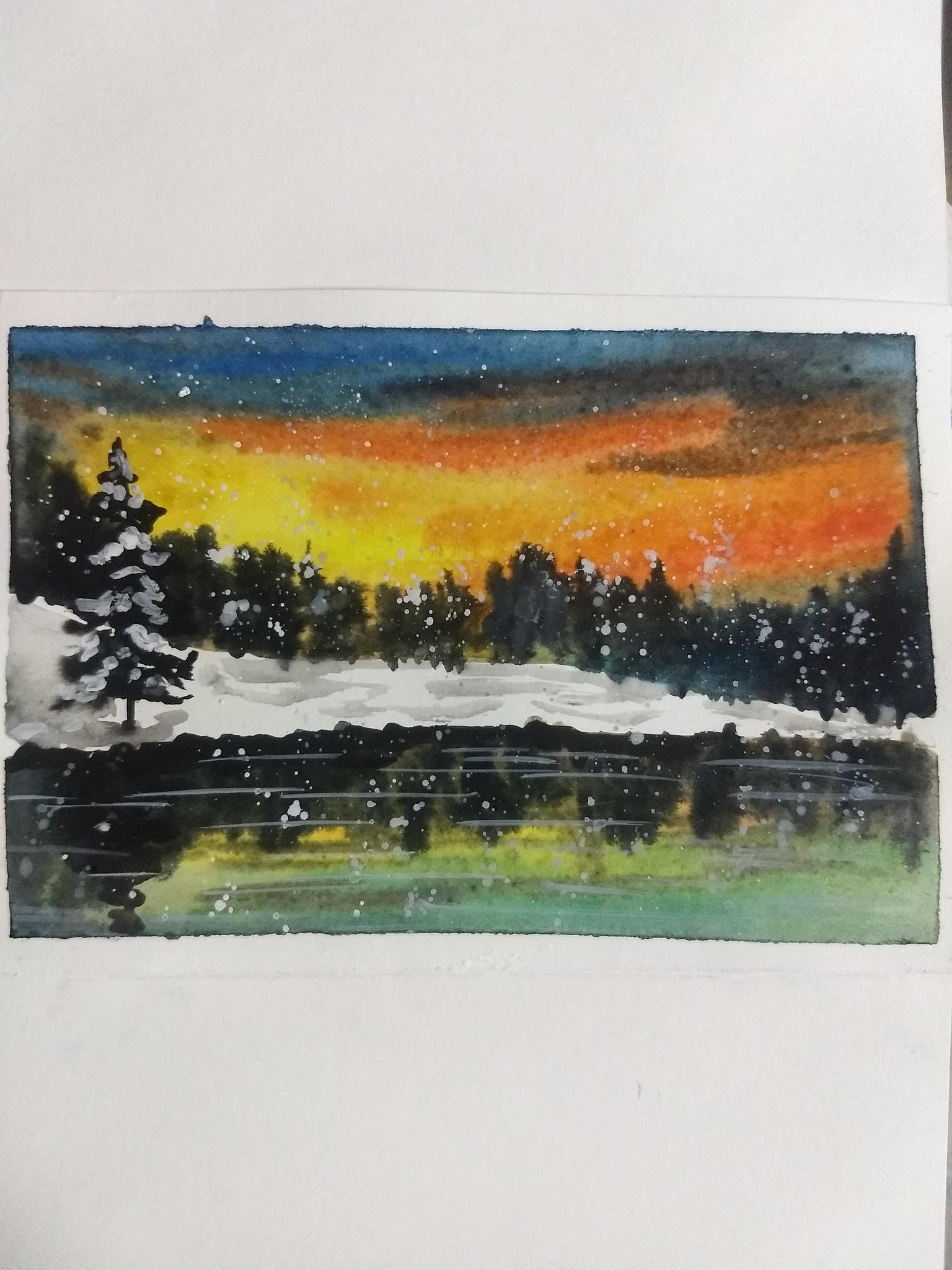 Watercolor landscape by sukrutha - image 11 - student project