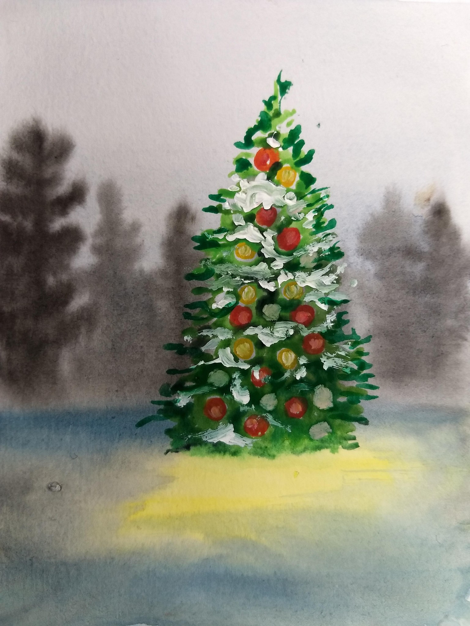 Winter landscape with Umashree - image 15 - student project