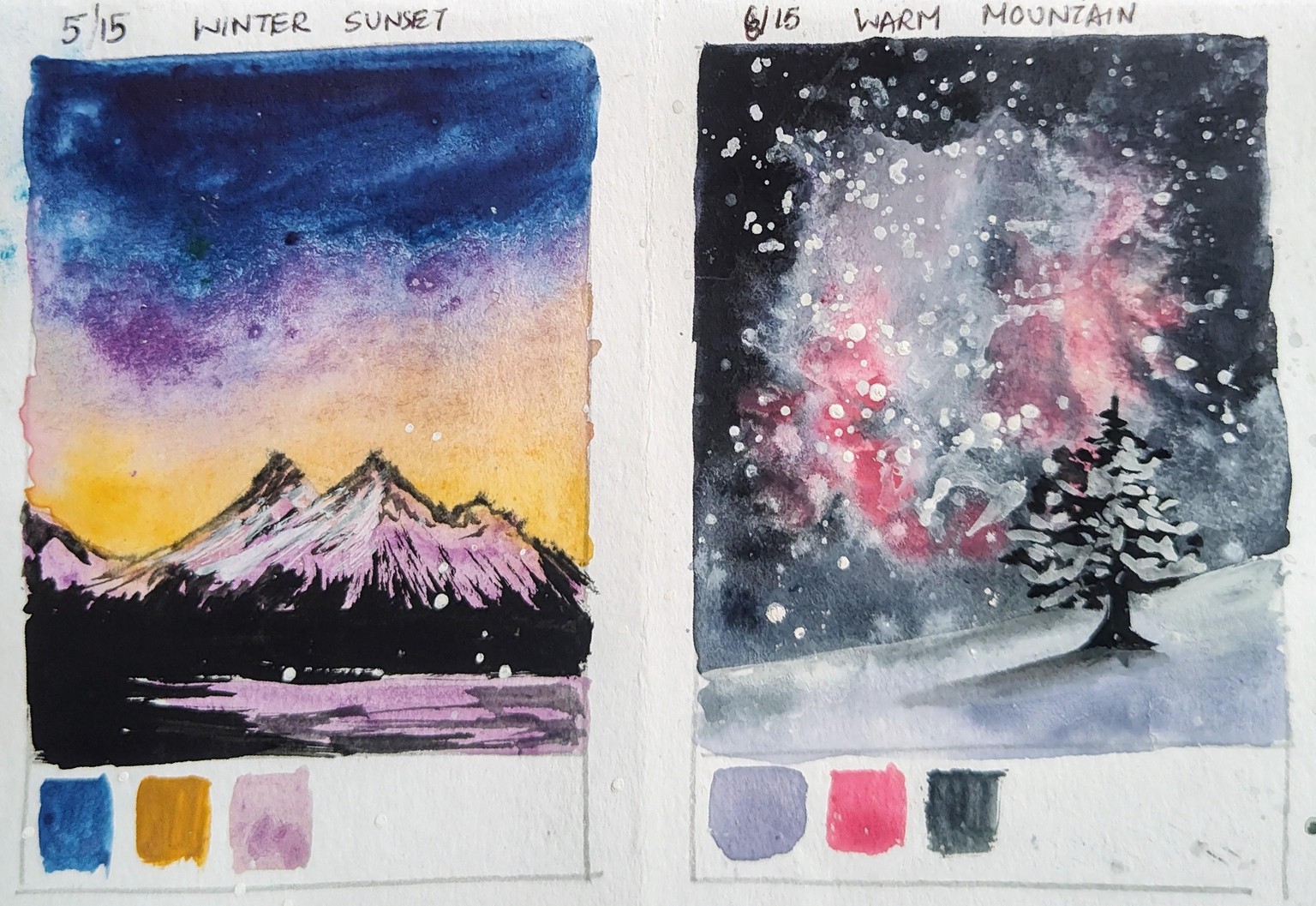 15 days watercolor challenge with umashree - image 1 - student project