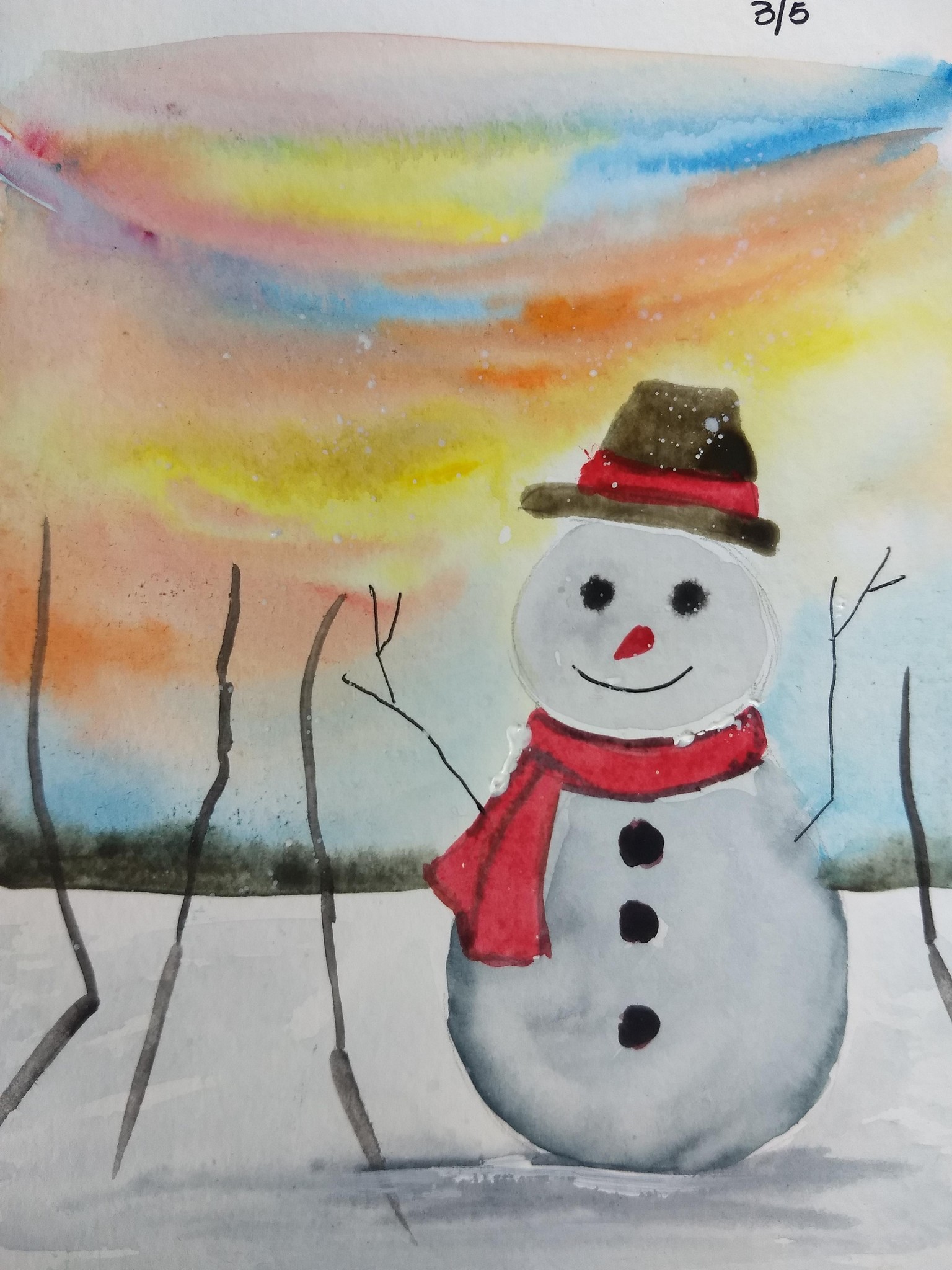 Winter landscape with Umashree - image 30 - student project
