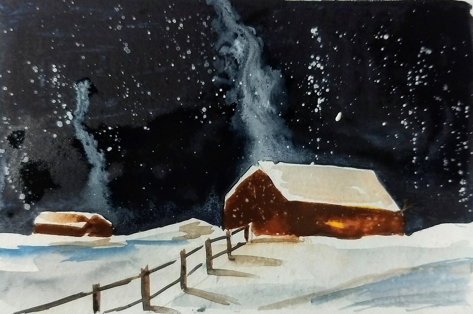 Watercolor landscape by sukrutha - image 2 - student project