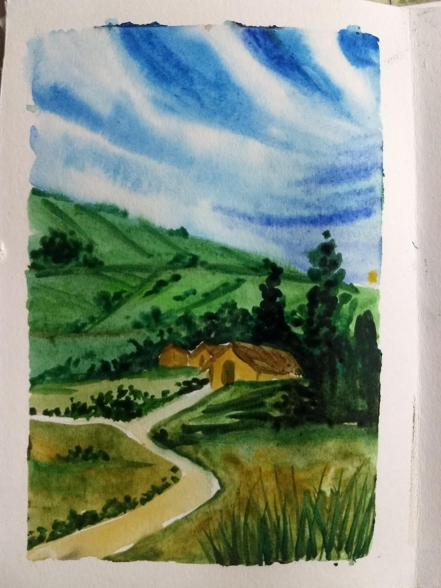 Countryside landscape with Shreya - image 3 - student project