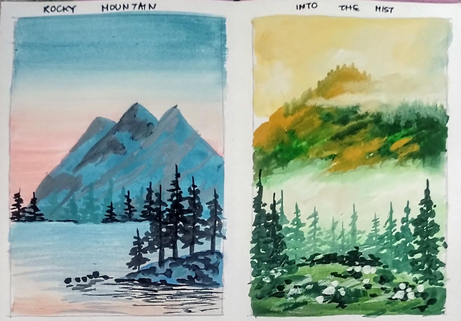 Master gouache landscape with femvisionary - image 2 - student project