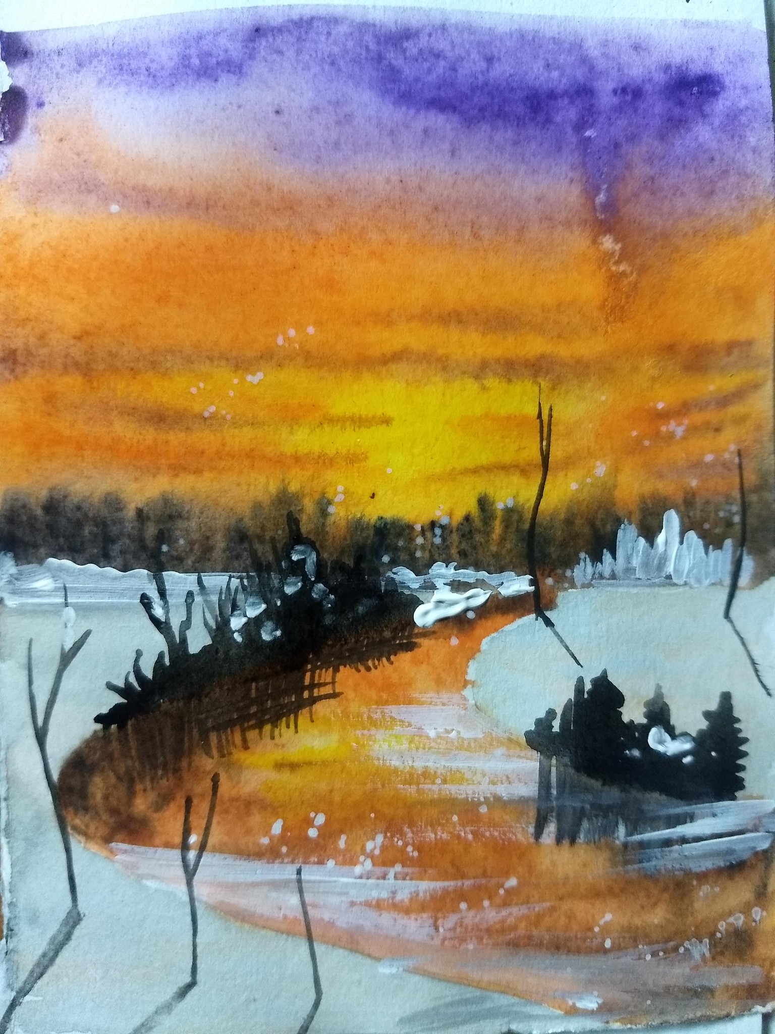 Winter landscape with Umashree - image 29 - student project