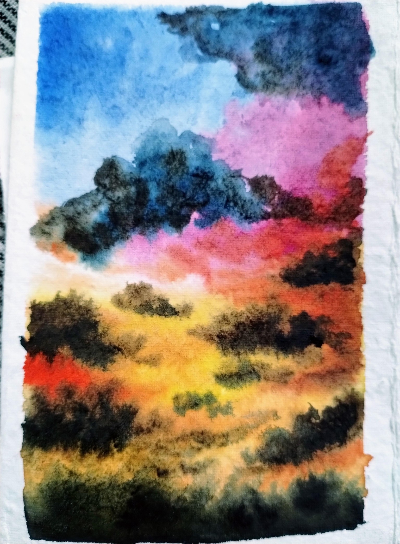 Monsoon sunset sky with Aishwarya - image 1 - student project