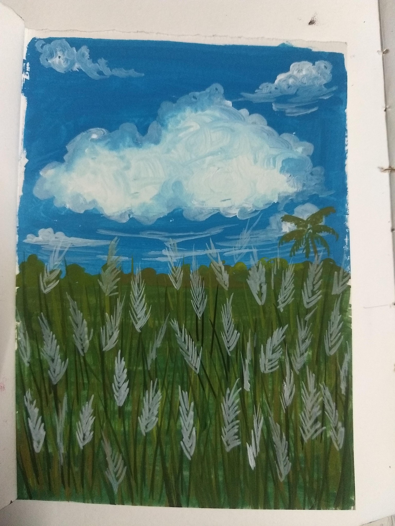 10 days of gouache autumn landscape with Nilam Roy - image 5 - student project