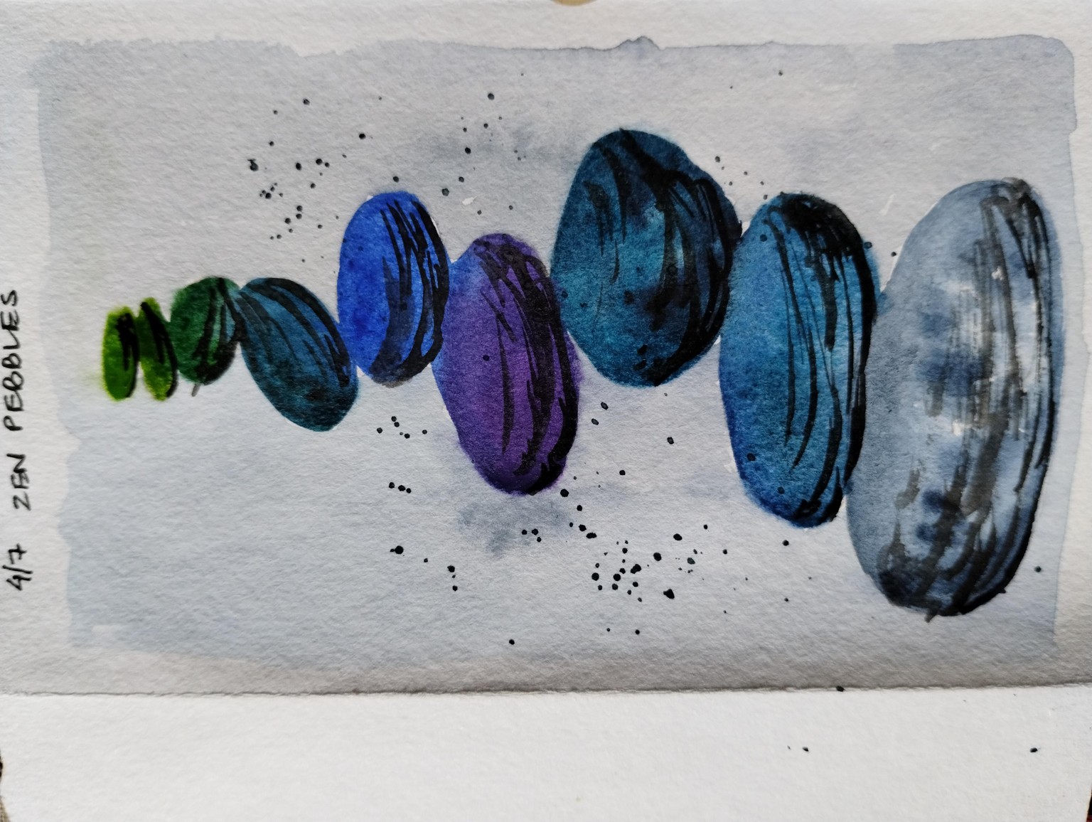 6 Pebbles painting with Eswari - image 2 - student project