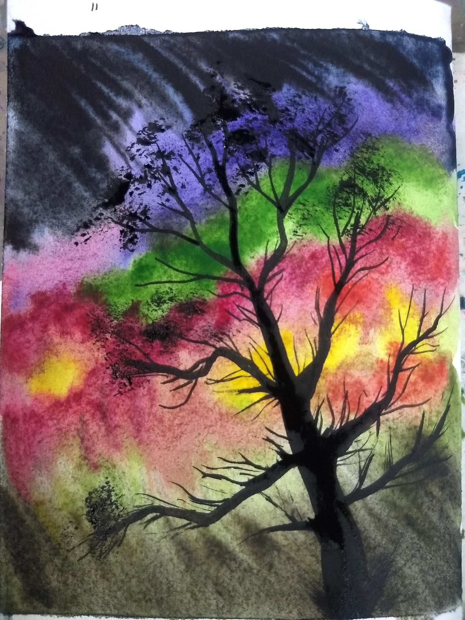 Watercolor skies with Nilam - image 7 - student project