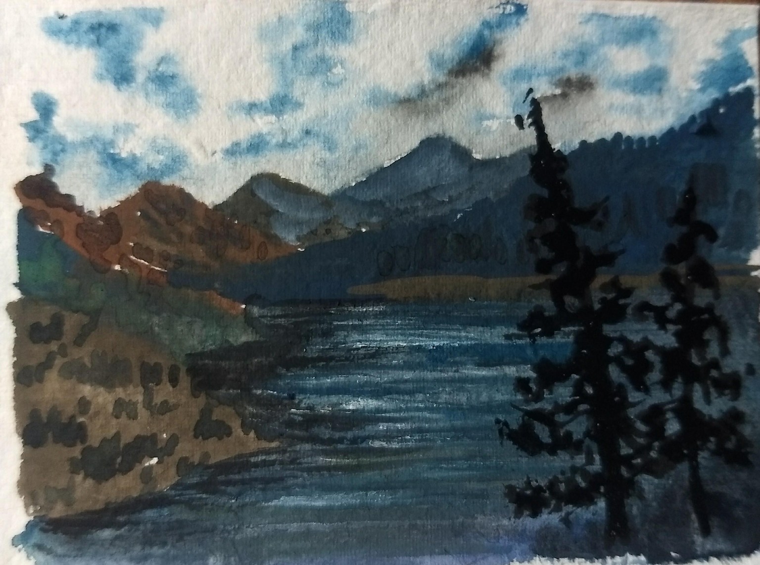 4 gouache lakes with shanan - image 1 - student project
