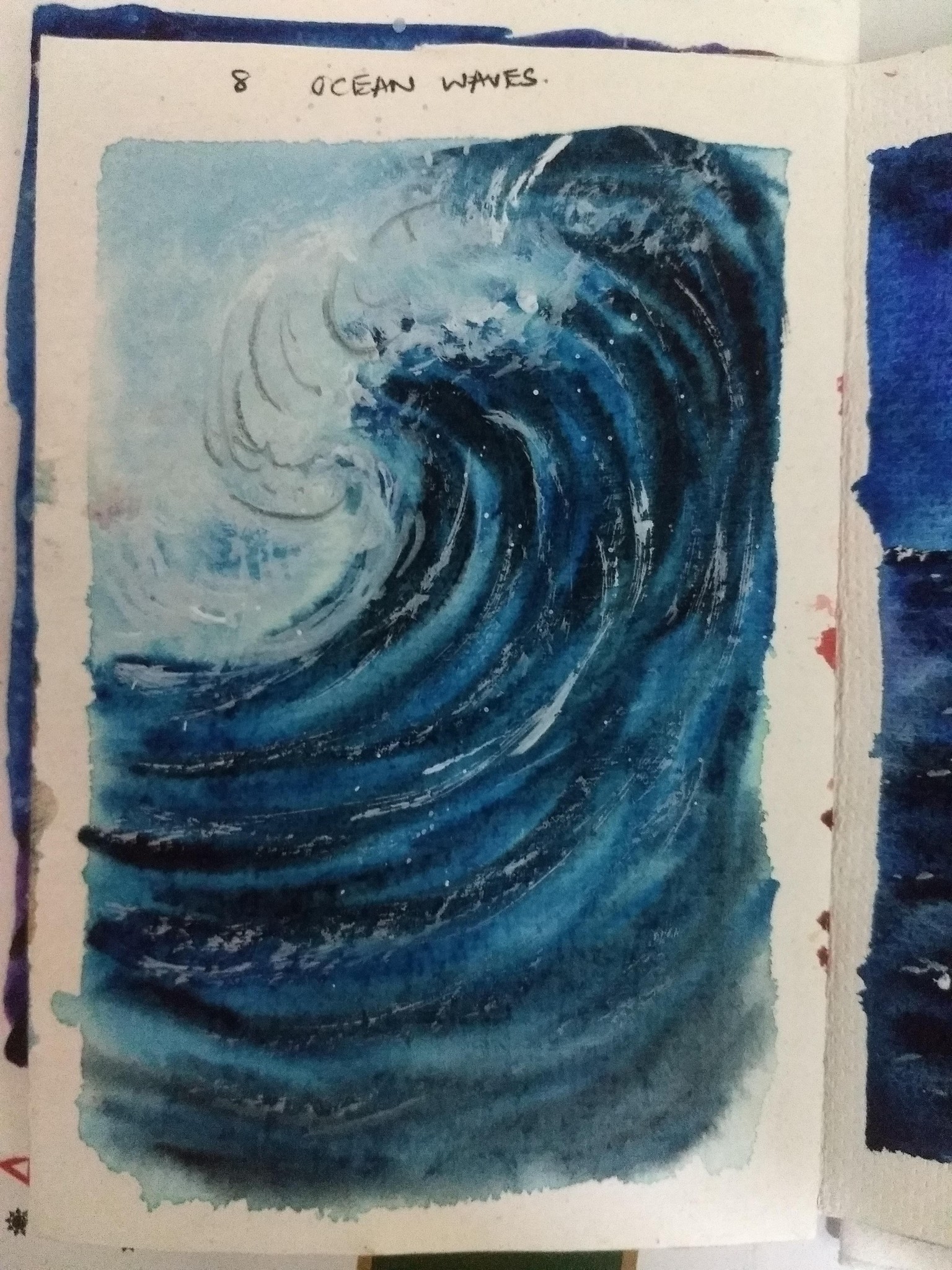 21 days watercolor seascape with umashree - image 1 - student project