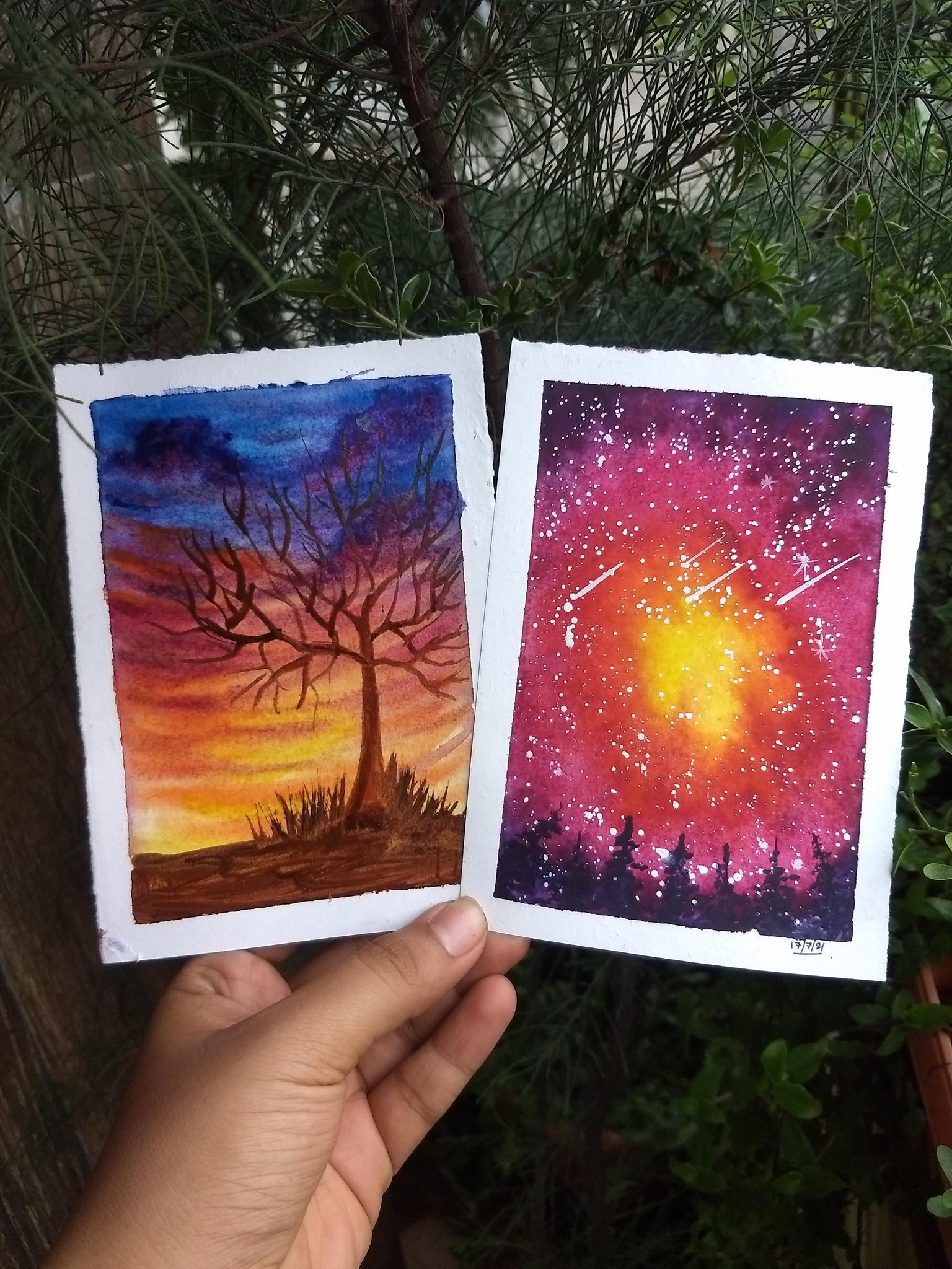 Rewetting techniques using watercolor - image 1 - student project