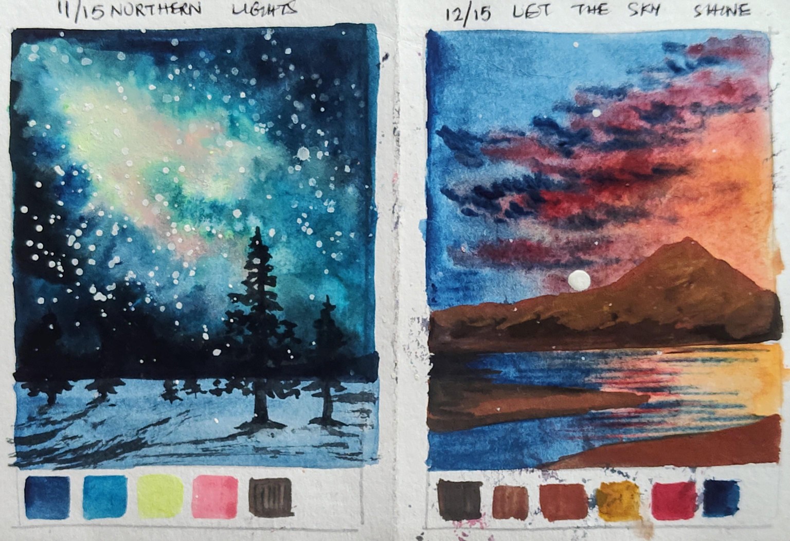 15 days watercolor challenge with umashree - image 3 - student project