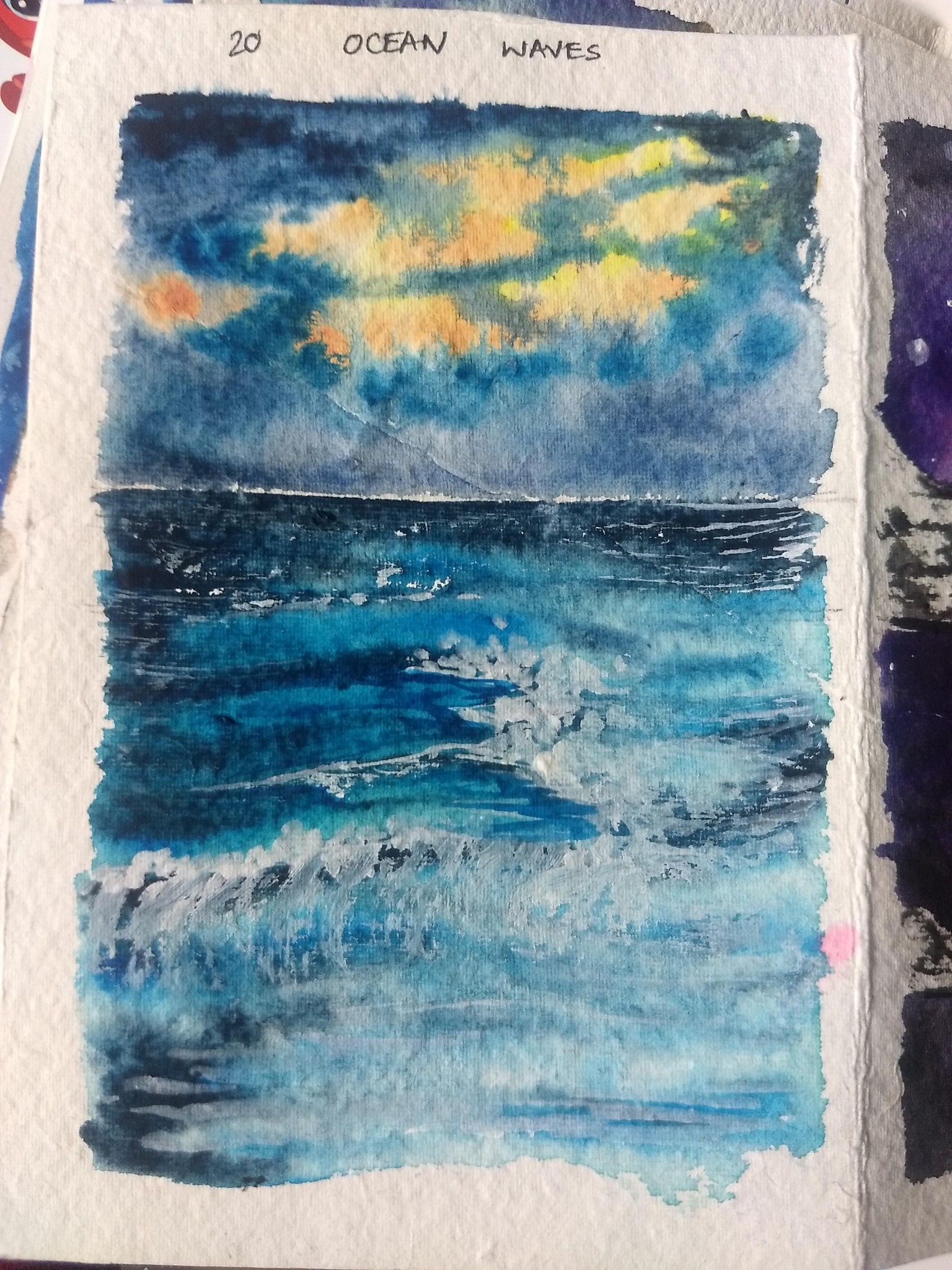 21 days watercolor seascape with umashree - image 2 - student project
