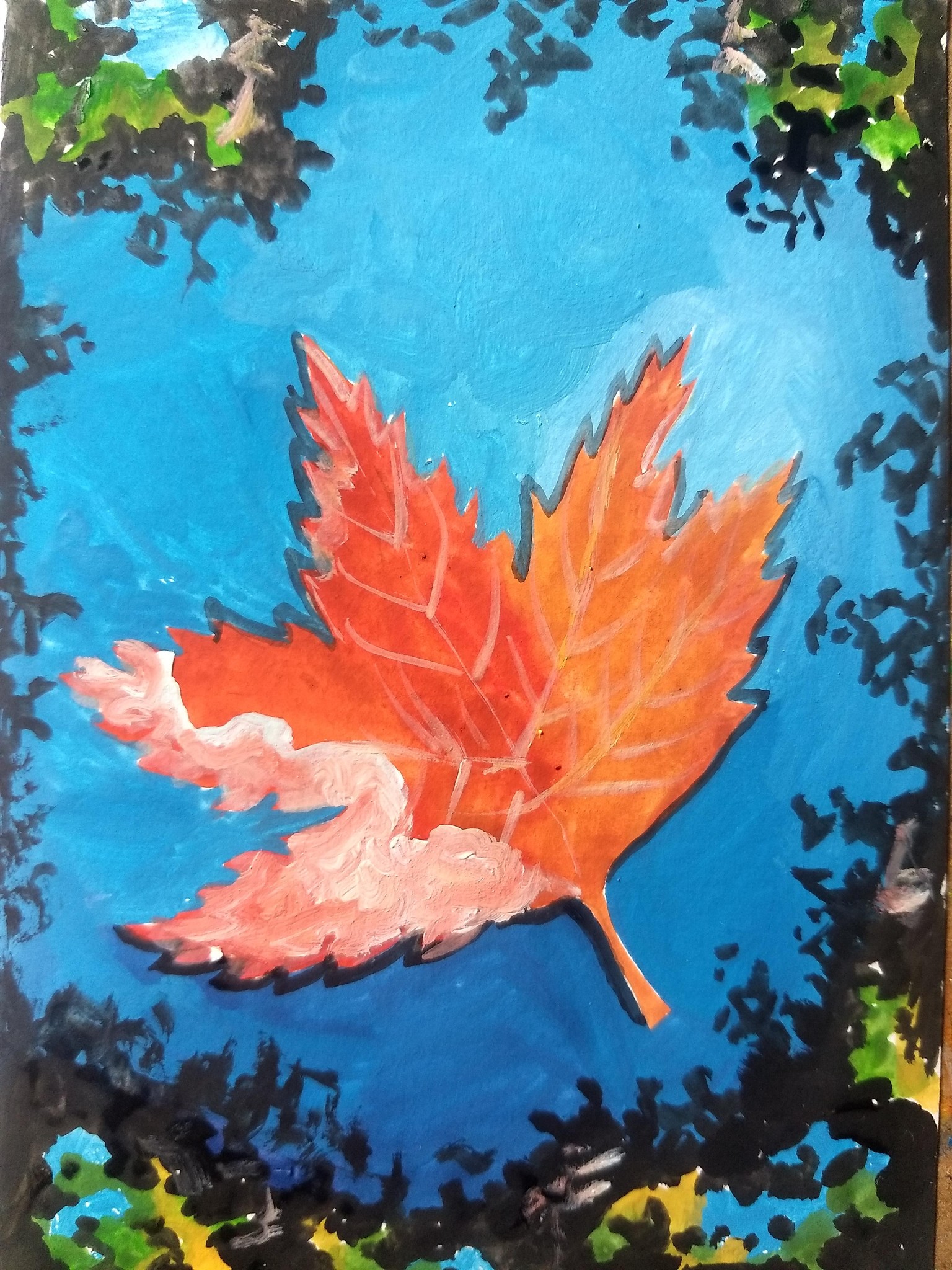 10 days of gouache autumn landscape with Nilam Roy - image 6 - student project