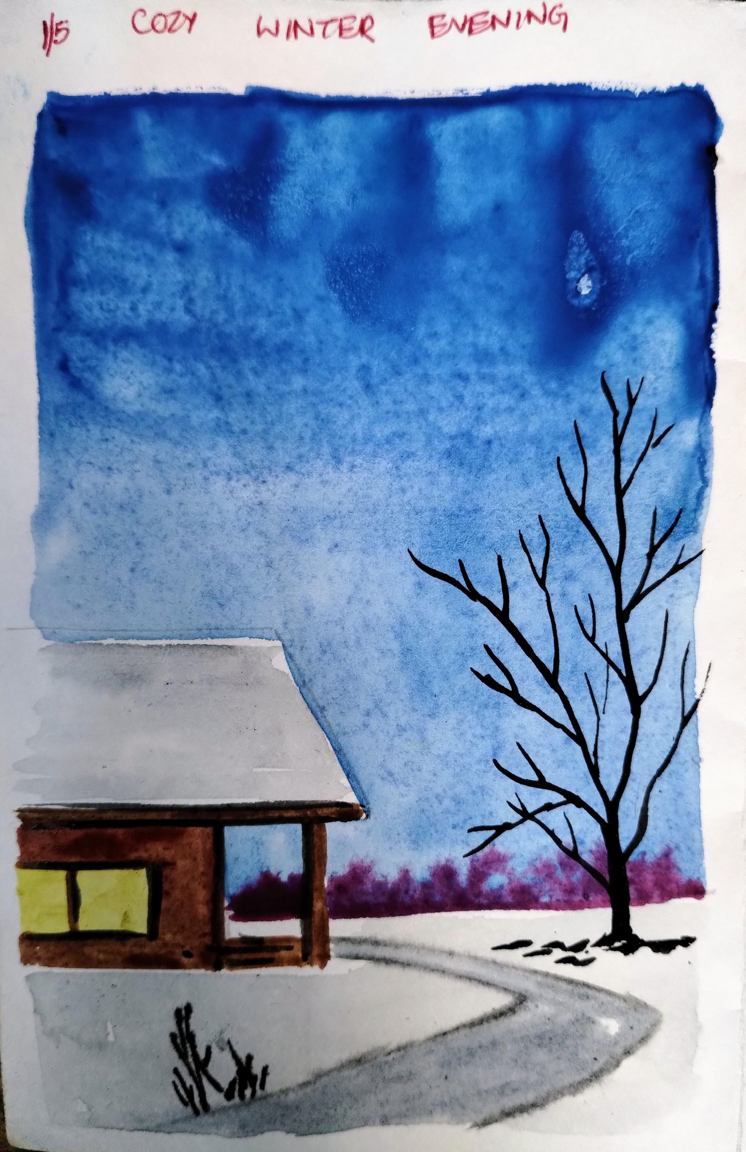 5 Polaroid winter illustration with Dhritikana - image 1 - student project