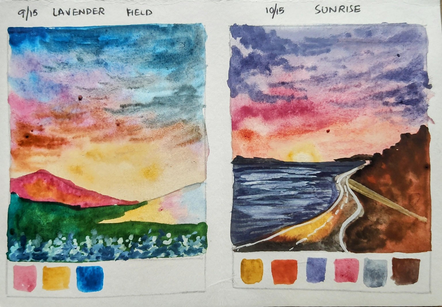15 days watercolor challenge with umashree - image 4 - student project
