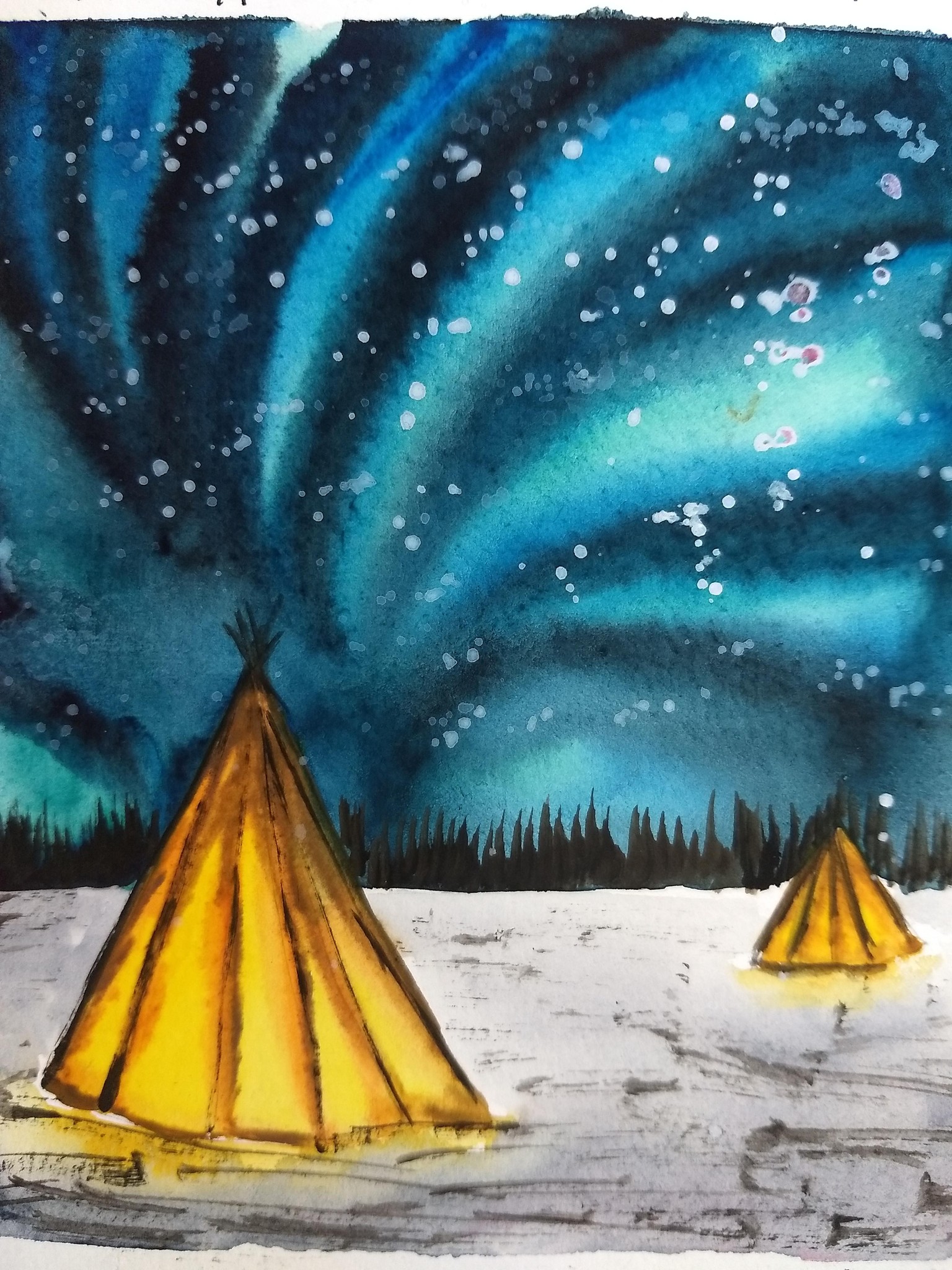 Winter landscape with Umashree - image 16 - student project