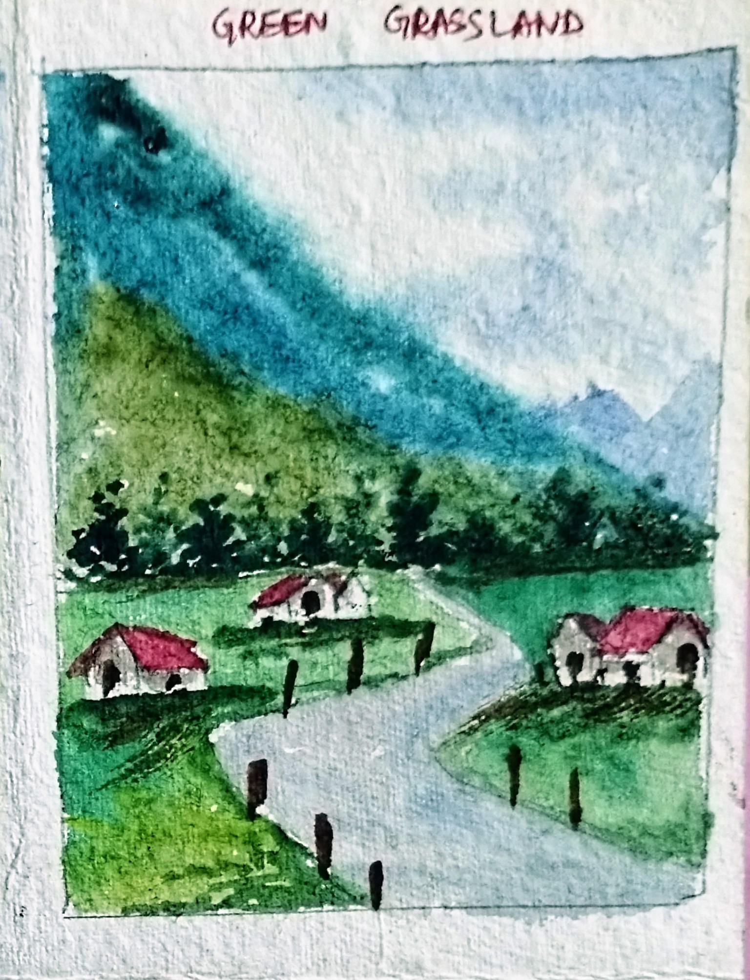 Postcard size landscape with Shreya - image 3 - student project