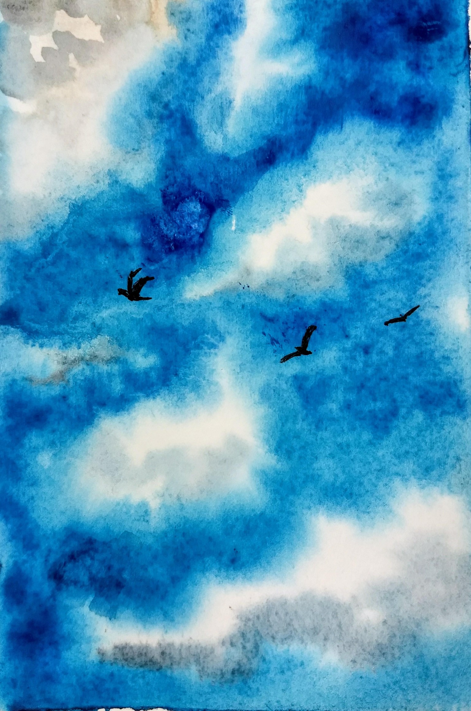 Watercolor skies with Nilam - image 17 - student project