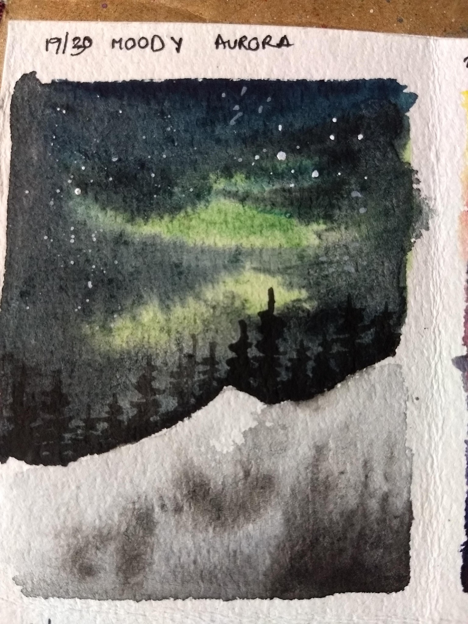 30 moody landscape in watercolor - image 7 - student project
