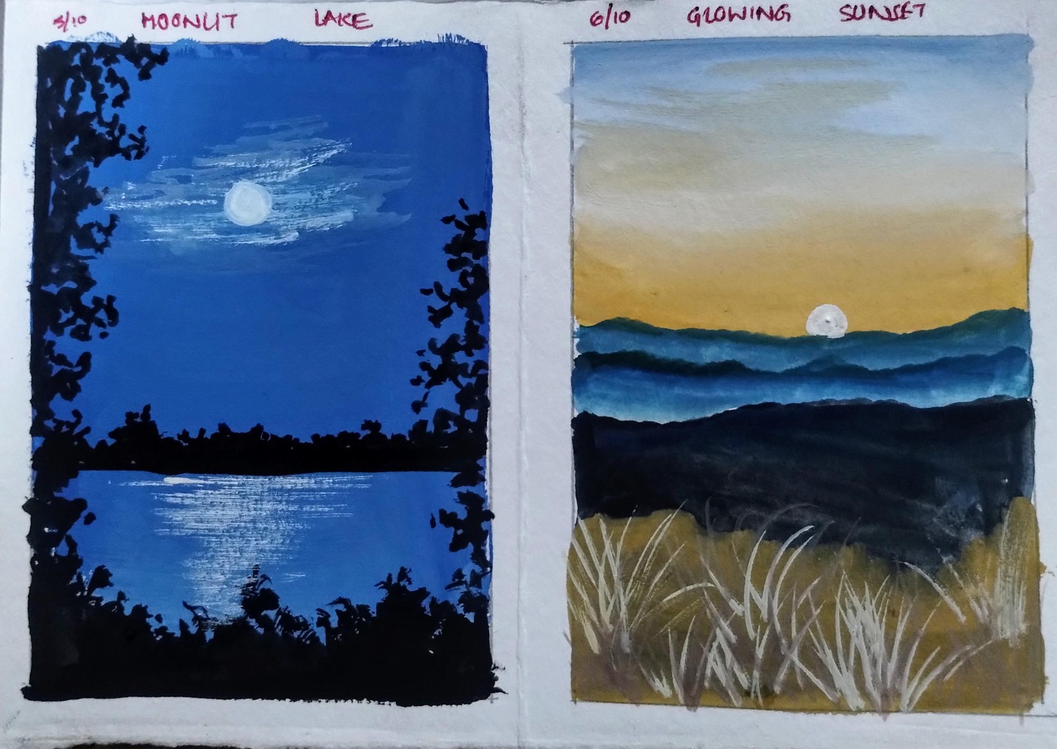 10 unique gouache landscape with Payal - image 2 - student project