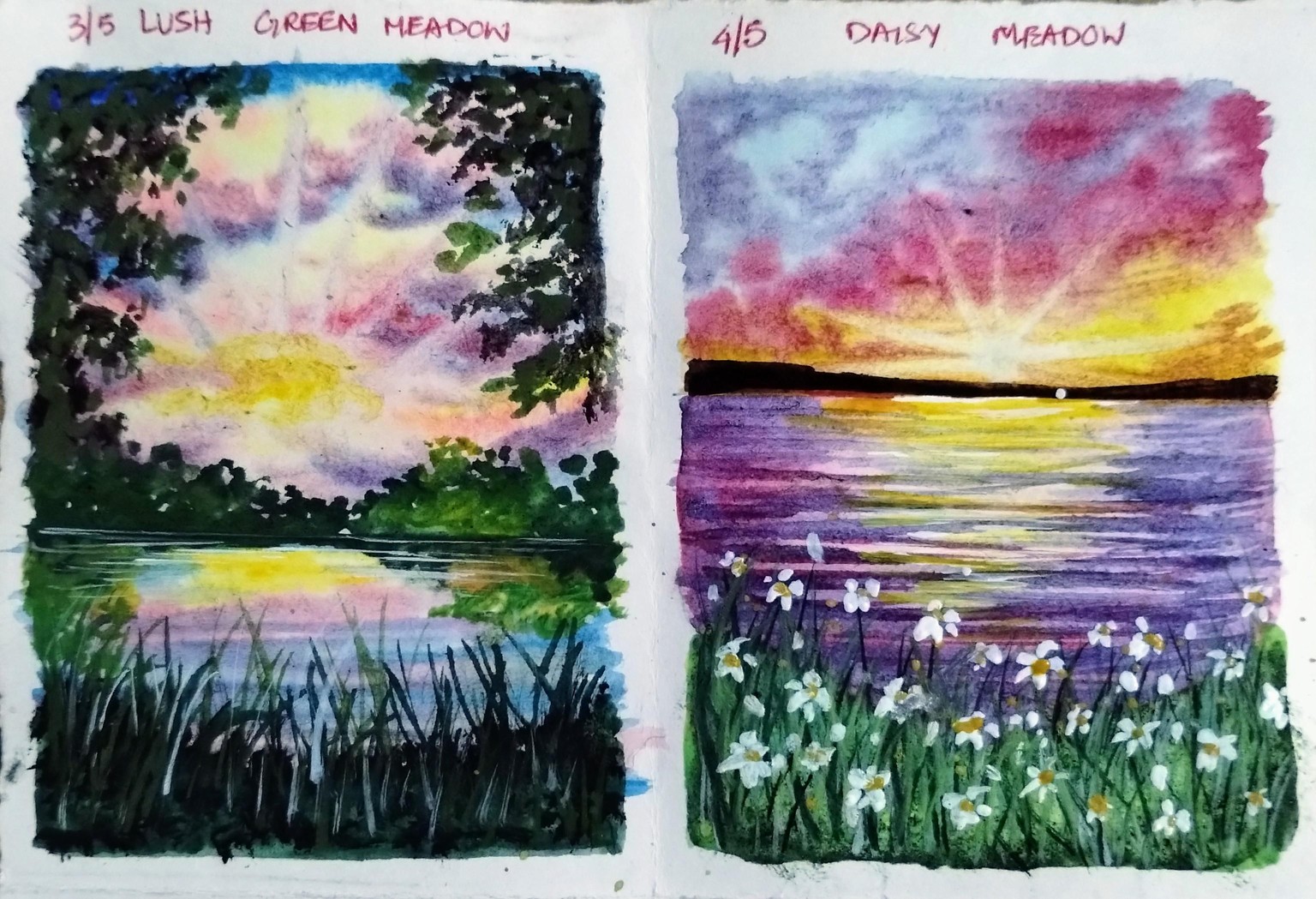 5 days watercolor meadows  with Umashree - image 2 - student project